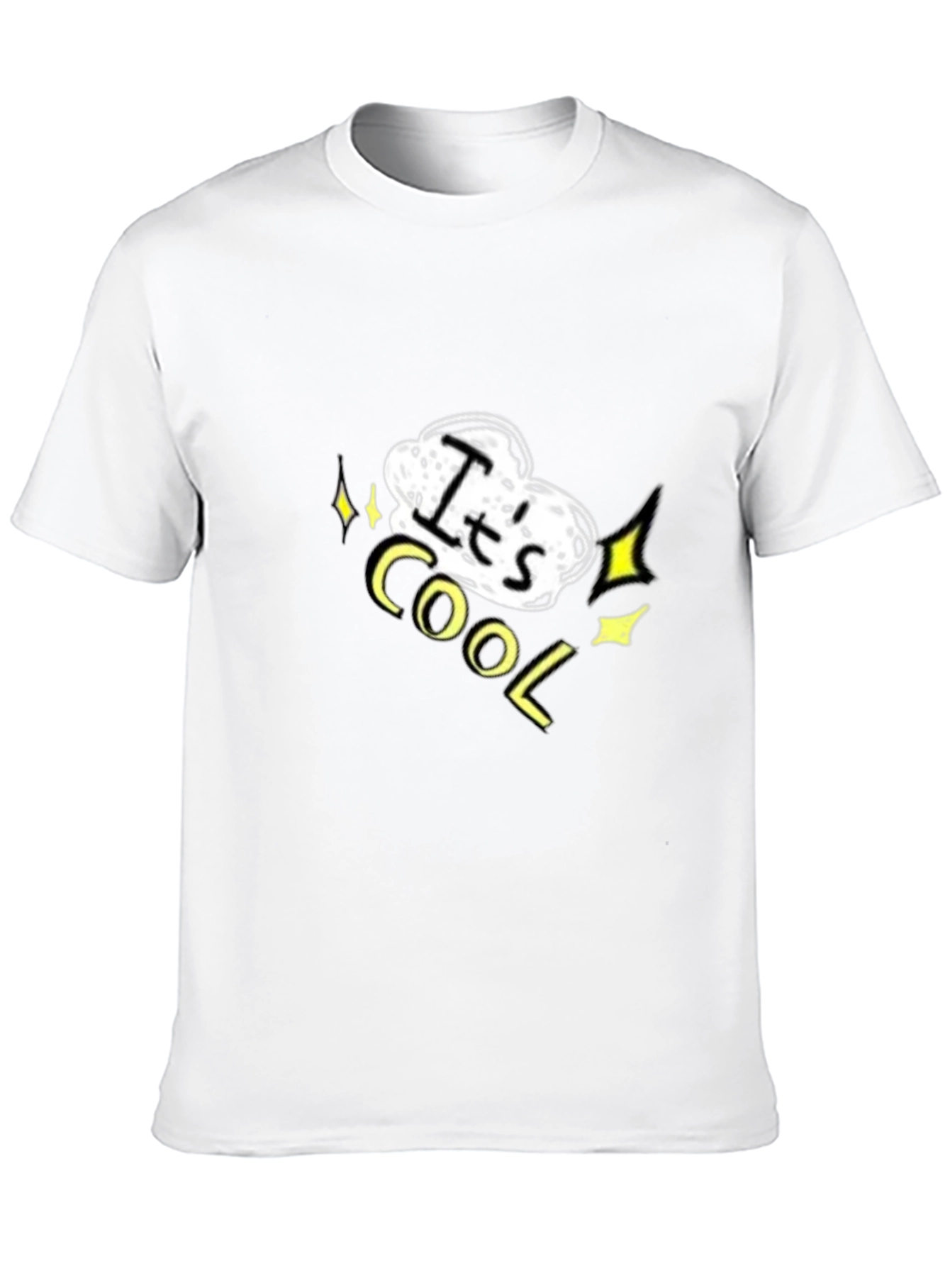 Its Cool Graphic Black T-Shirt