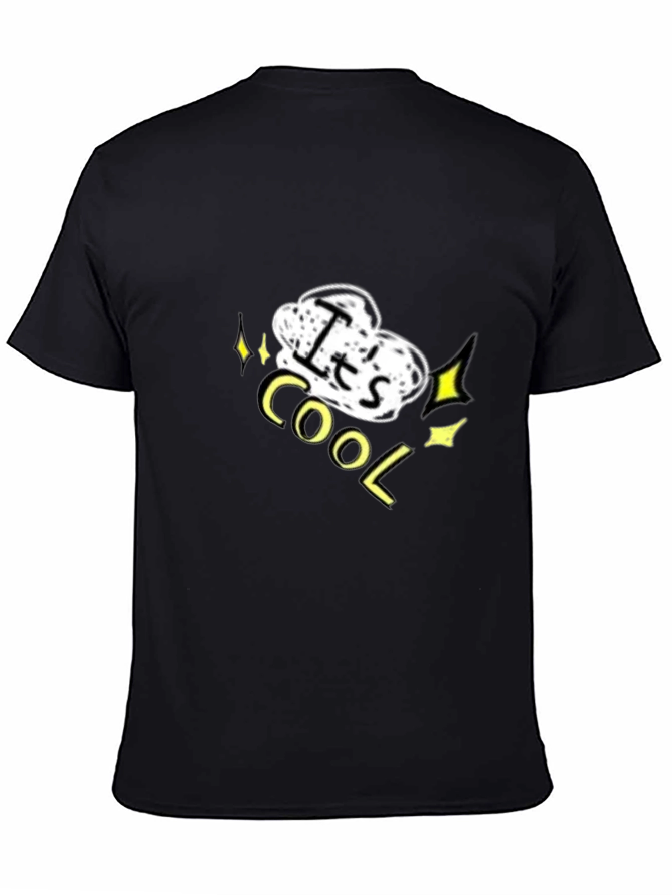 Its Cool Graphic Black T-Shirt