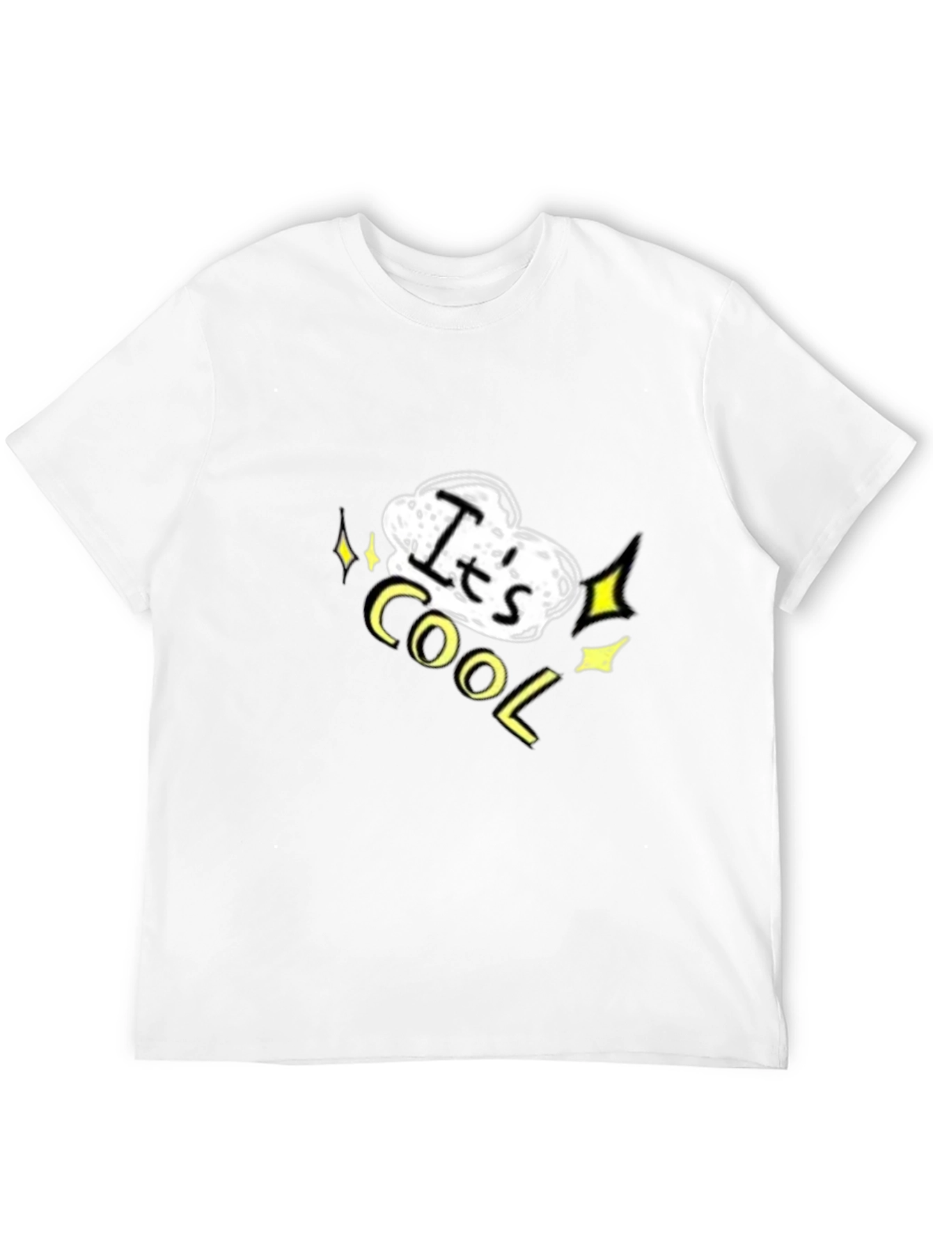 Its Cool Graphic Black T-Shirt