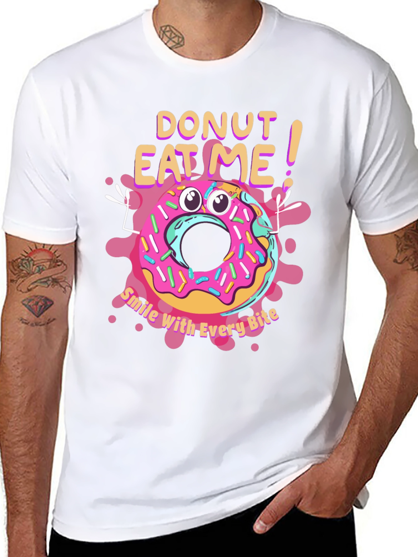 Donut Eat Me T-Shirt - Funny Graphic Tee