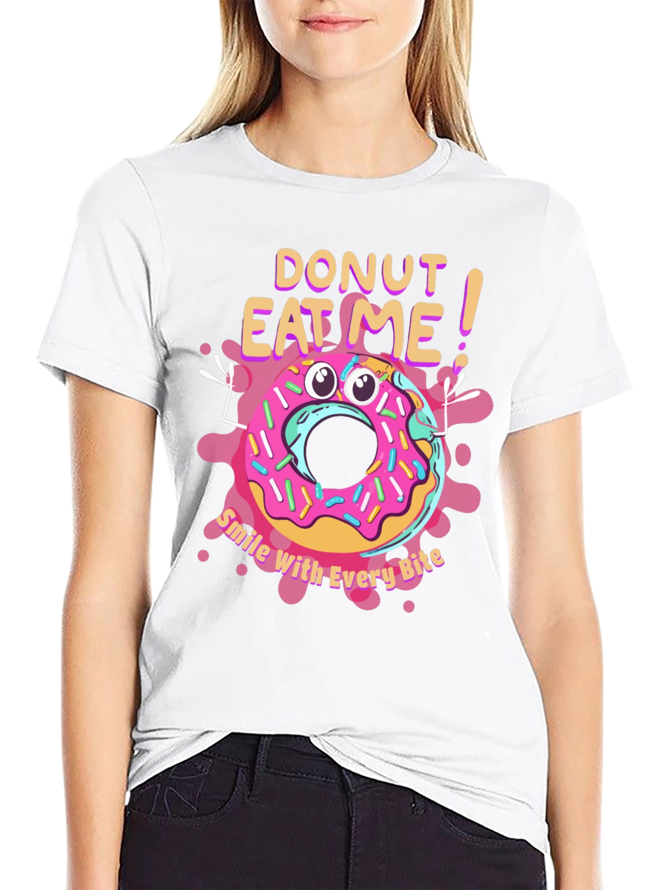 Donut Eat Me T-Shirt - Funny Graphic Tee