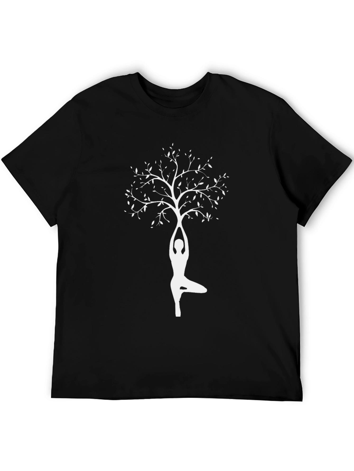 Yoga Tree Graphic T-Shirt - Black