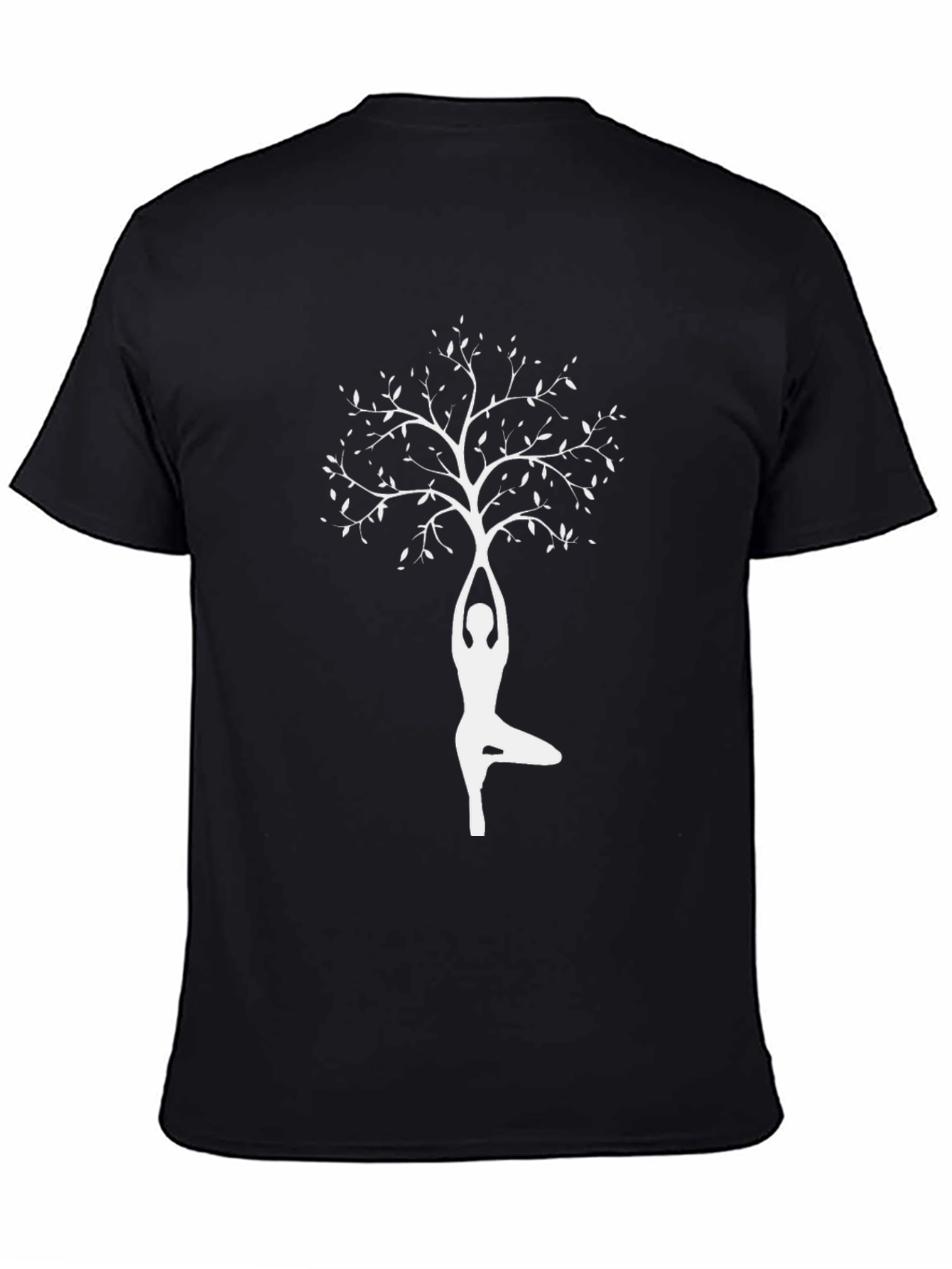 Yoga Tree Graphic T-Shirt - Black