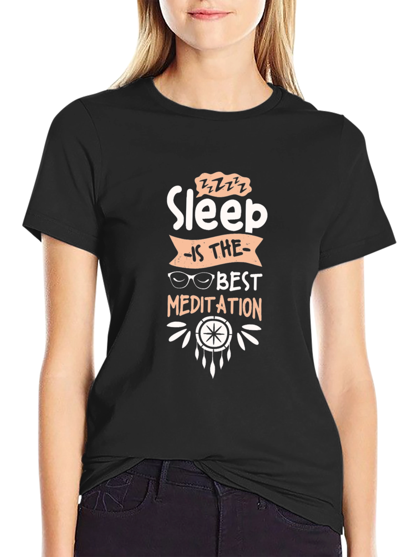 Sleep is the Best Meditation Graphic Tee