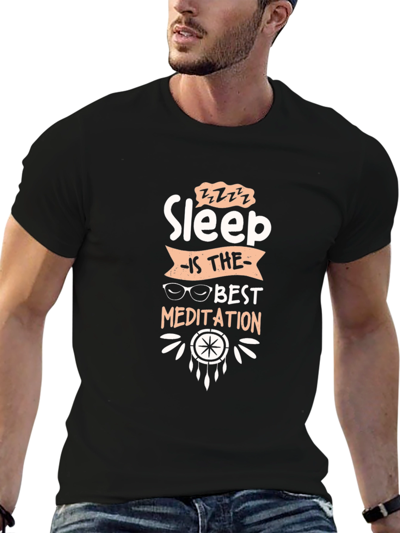 Sleep is the Best Meditation Graphic Tee