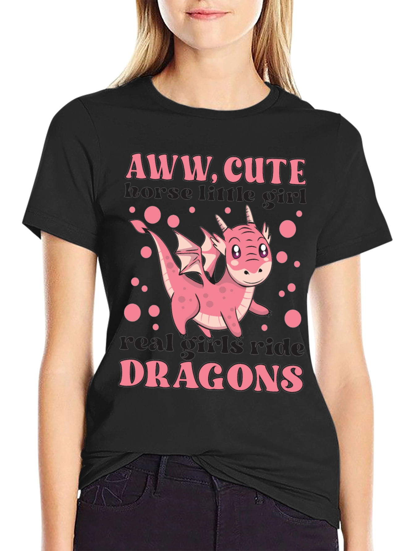Aww Cute Dragon Girls T-Shirt