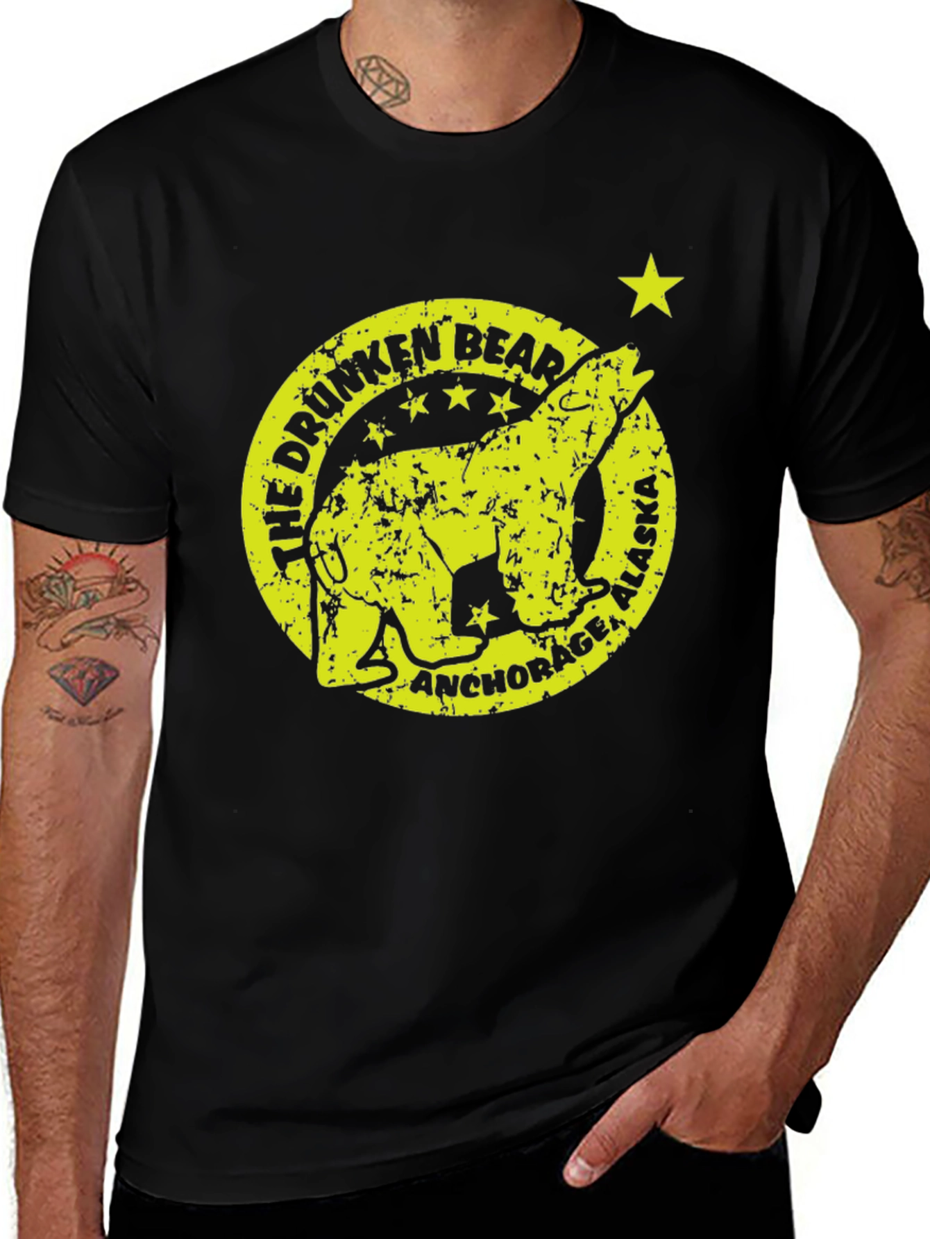 Drunken Bear Alaska Graphic Tee