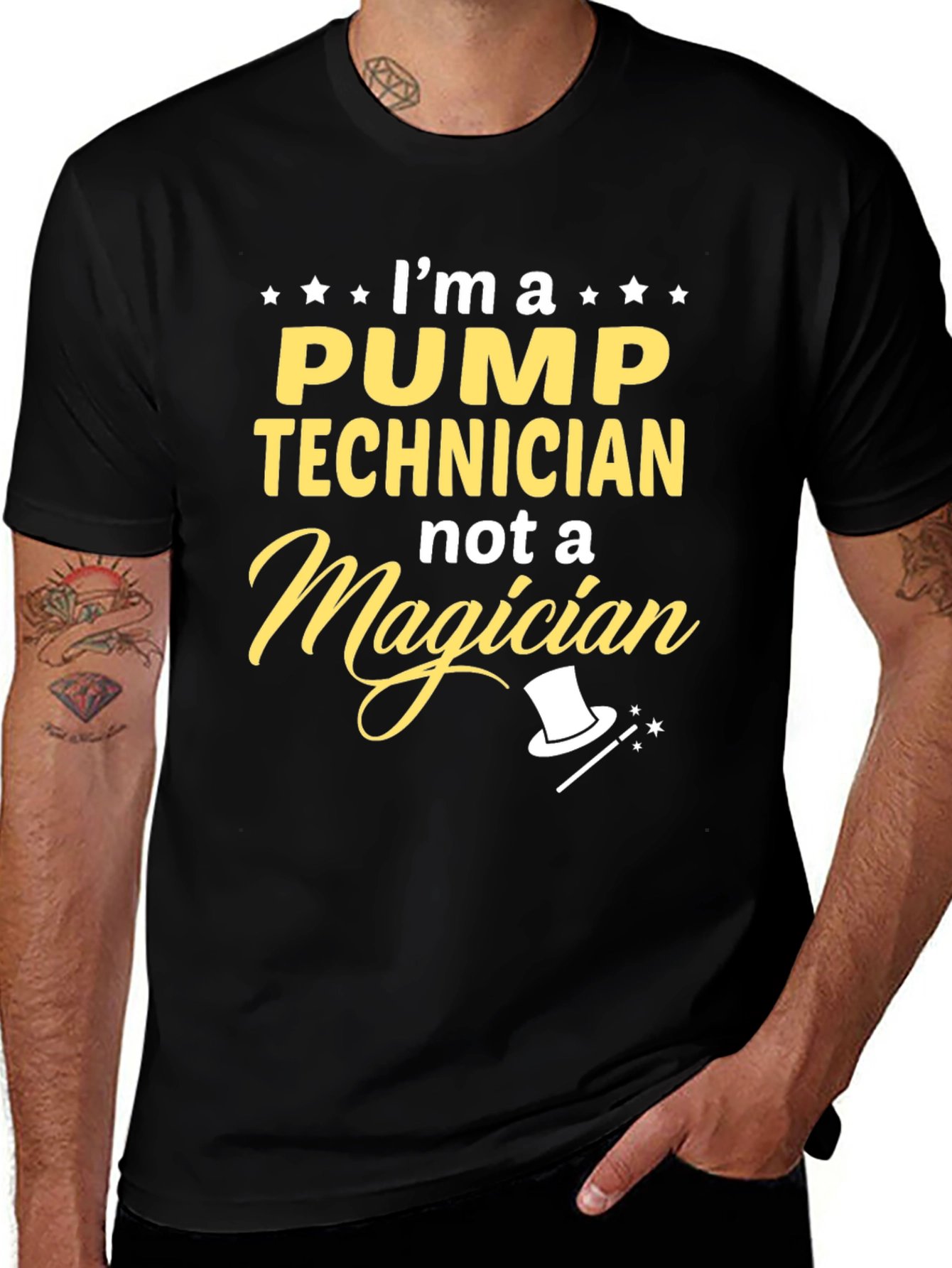 Pump Technician Graphic Tee - Not a Magician T-Shirt