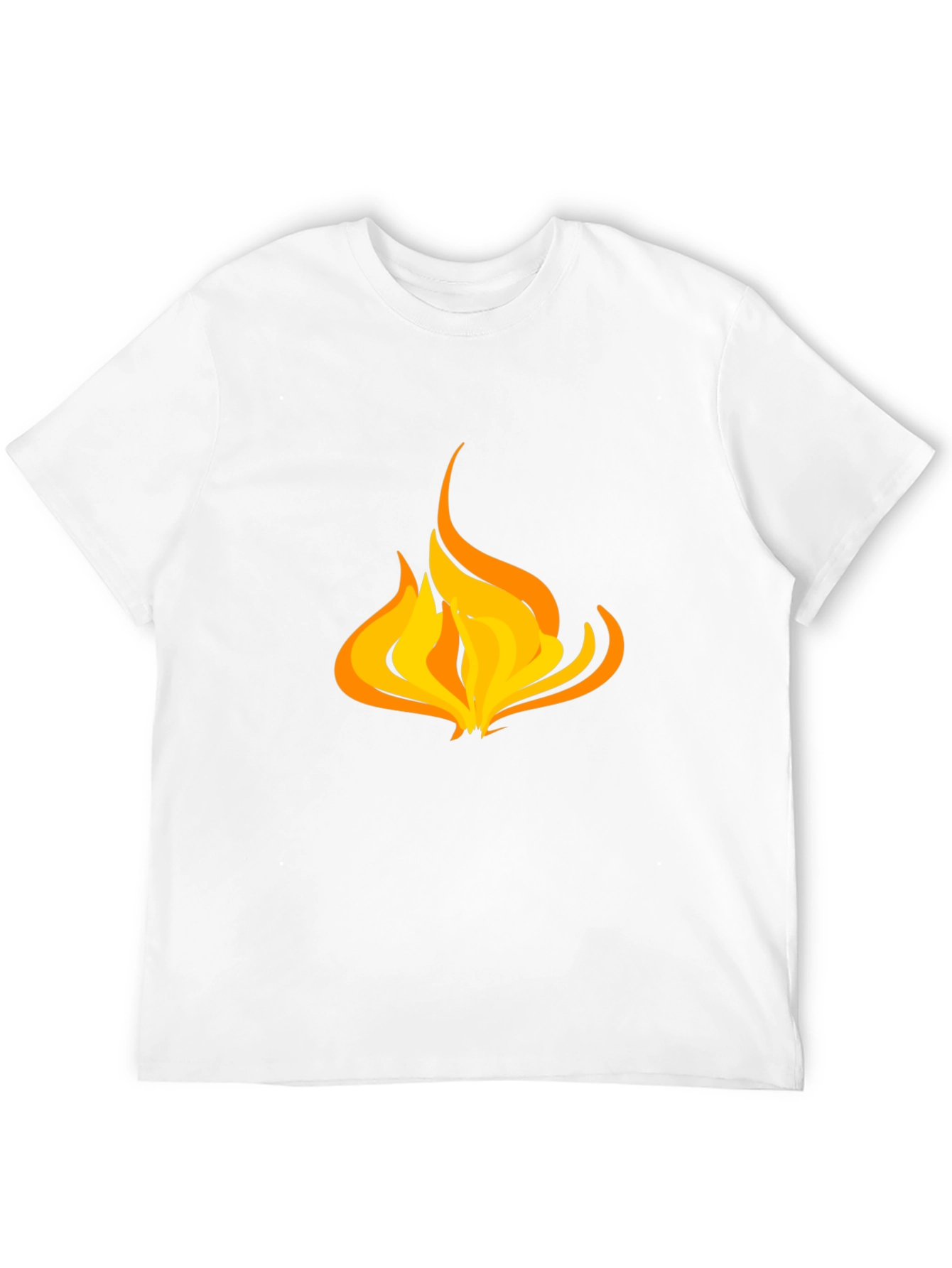 Flame Graphic Black T-Shirt - Casual Style