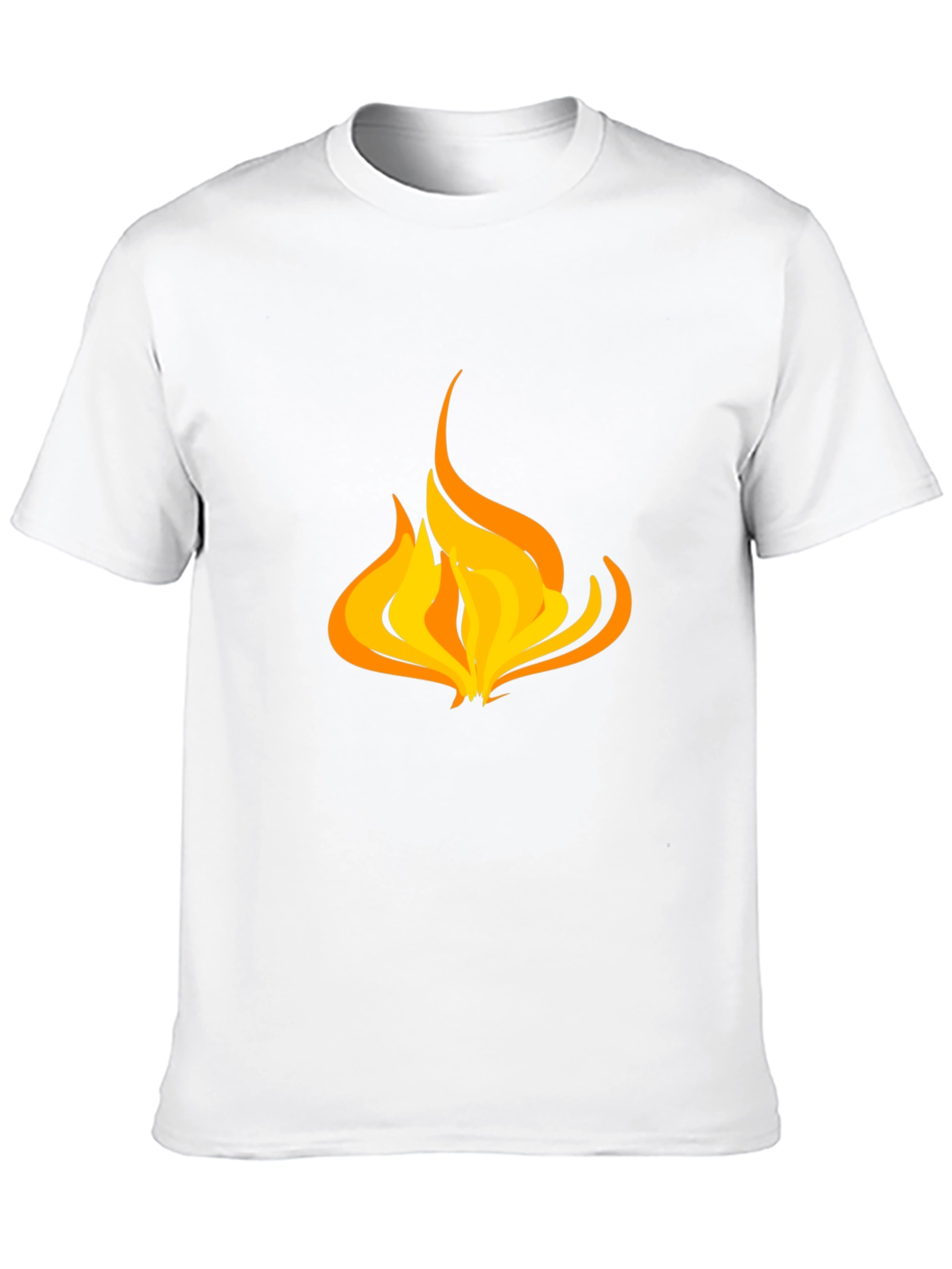 Flame Graphic Black T-Shirt - Casual Style
