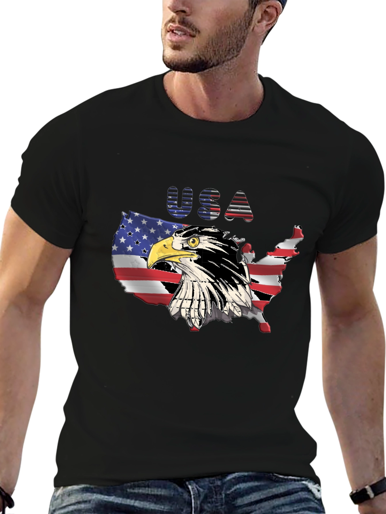 USA Eagle Graphic T-Shirt