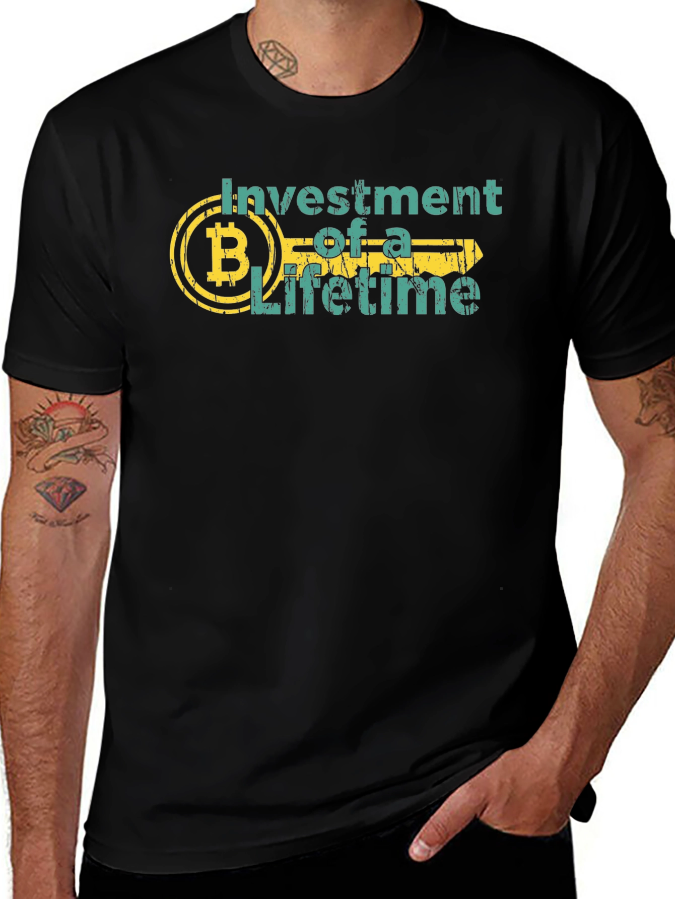 Bitcoin Investment of a Lifetime Black T-Shirt