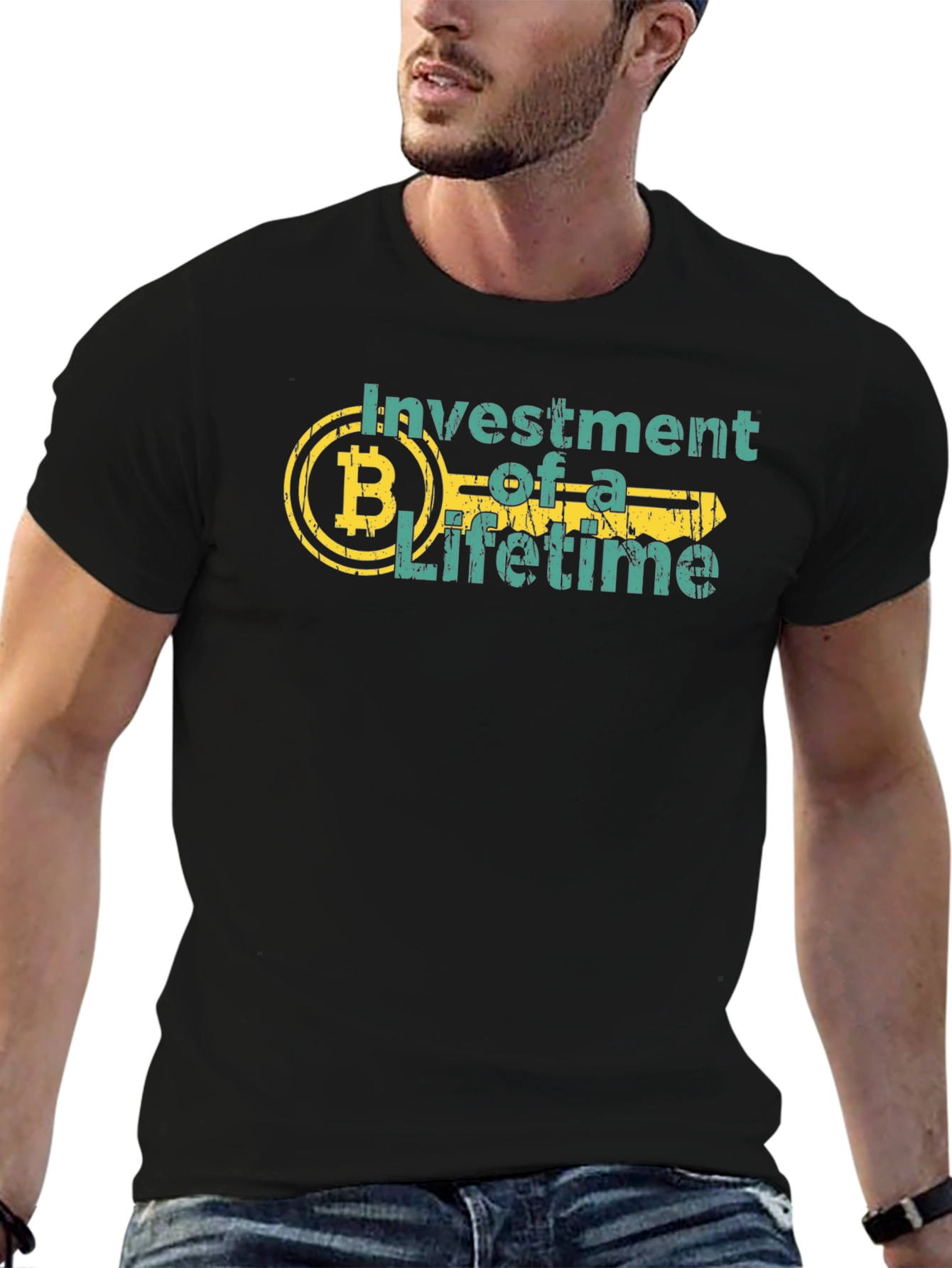Bitcoin Investment of a Lifetime Black T-Shirt