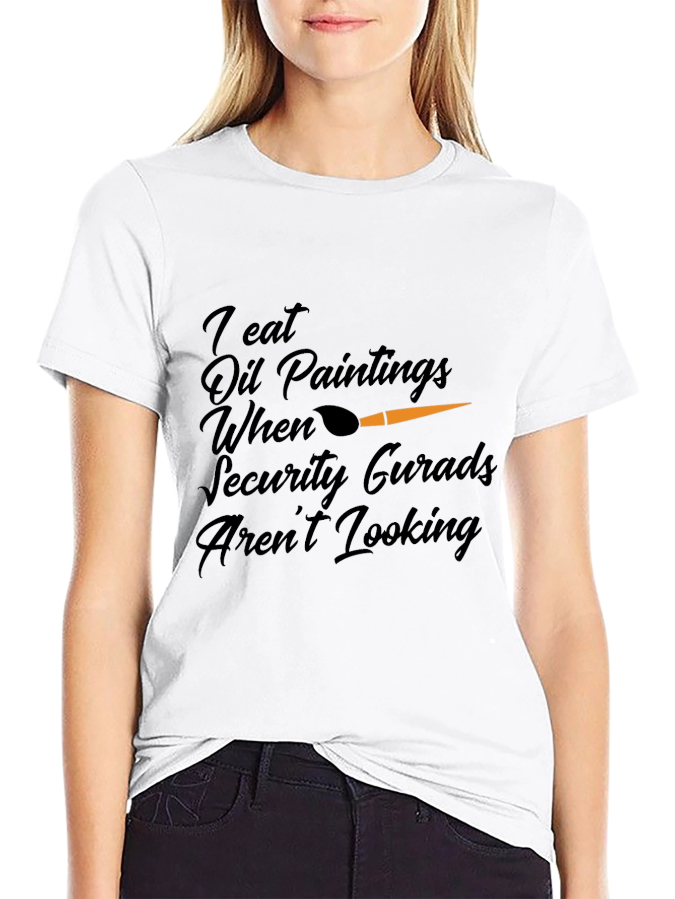 Funny Oil Painting Eater Graphic T-Shirt