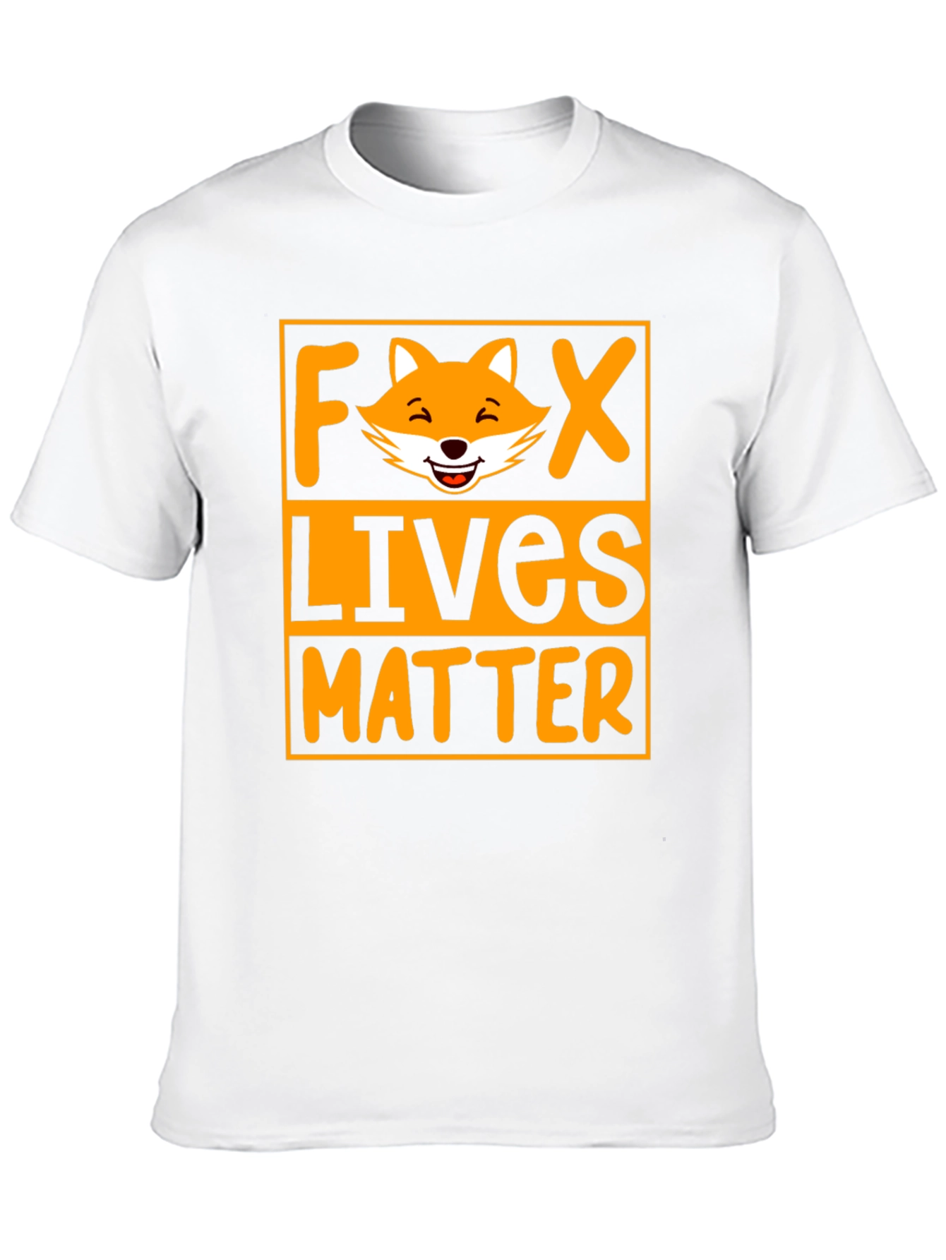Fox Lives Matter Graphic T-Shirt - Unisex Black Tee