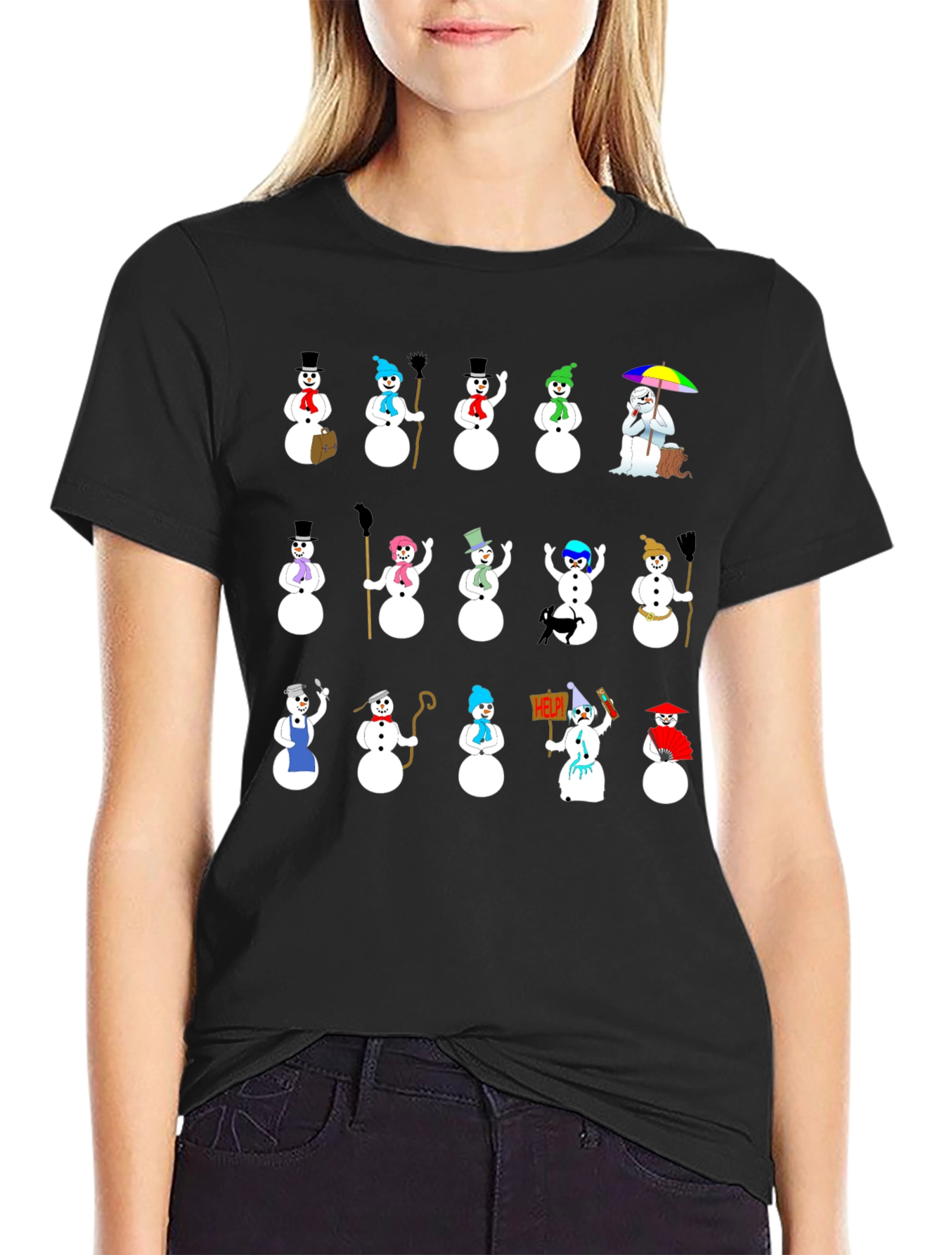 Novelty Snowman T-Shirt