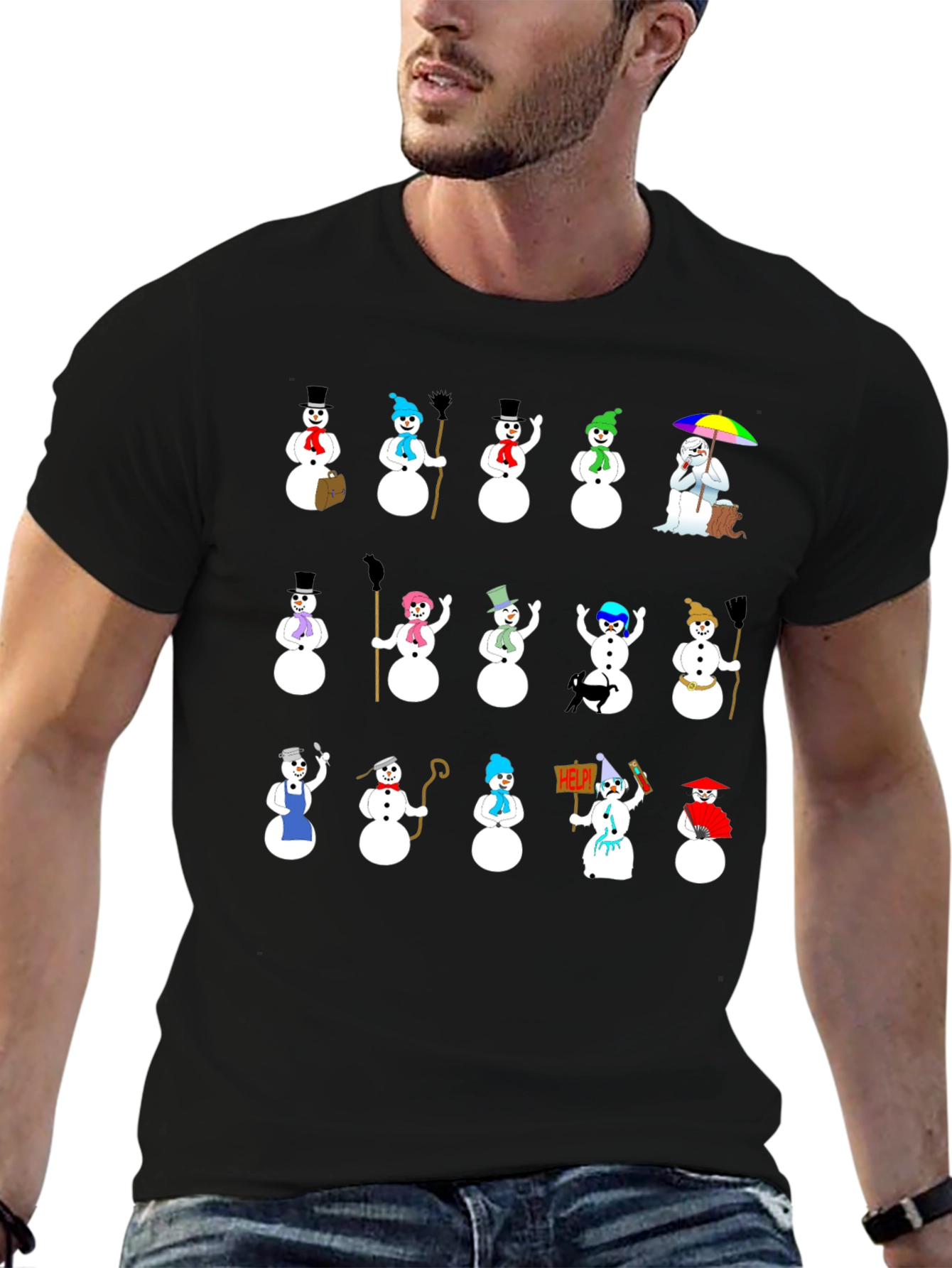 Novelty Snowman T-Shirt