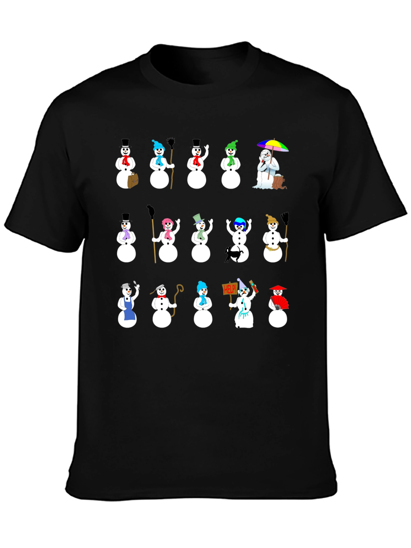 Novelty Snowman T-Shirt