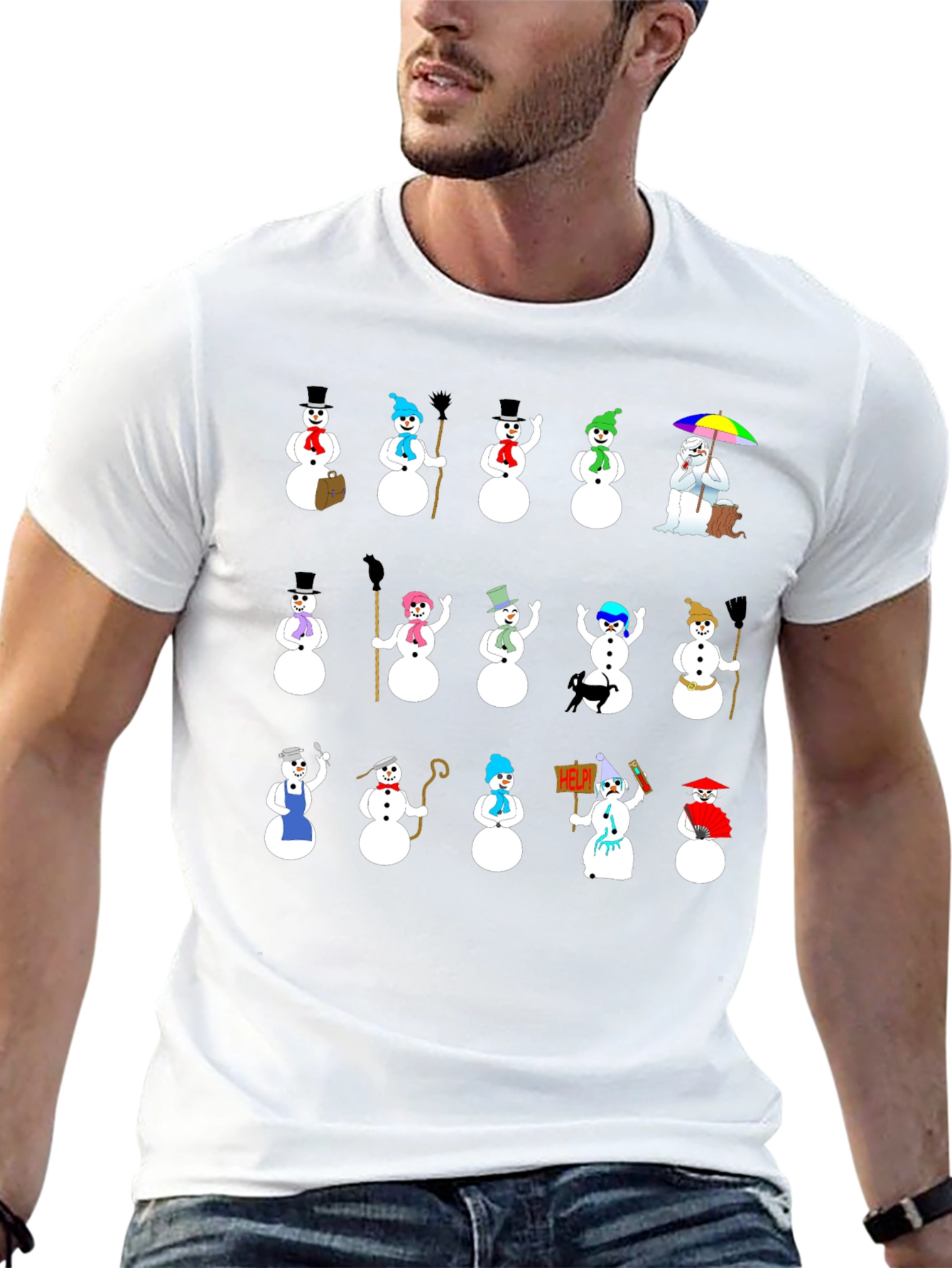 Novelty Snowman T-Shirt