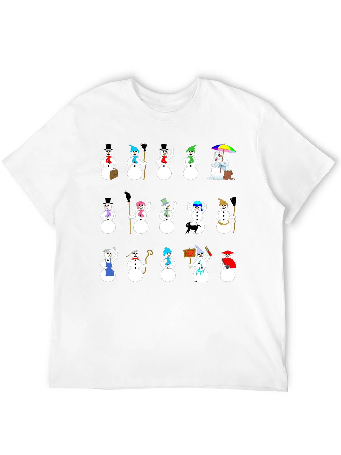 Novelty Snowman T-Shirt