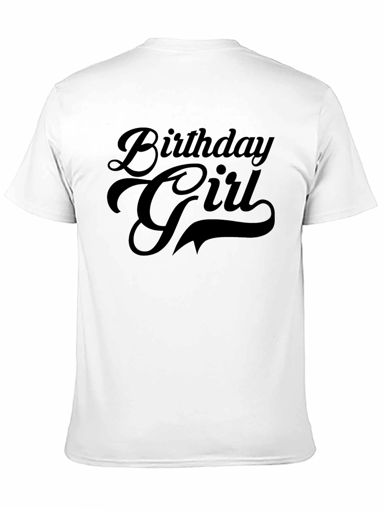 Birthday Girl Black Graphic T-Shirt