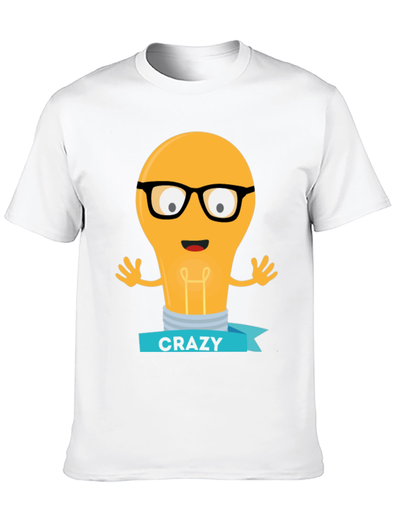 Crazy Idea Light Bulb Mens T-Shirt