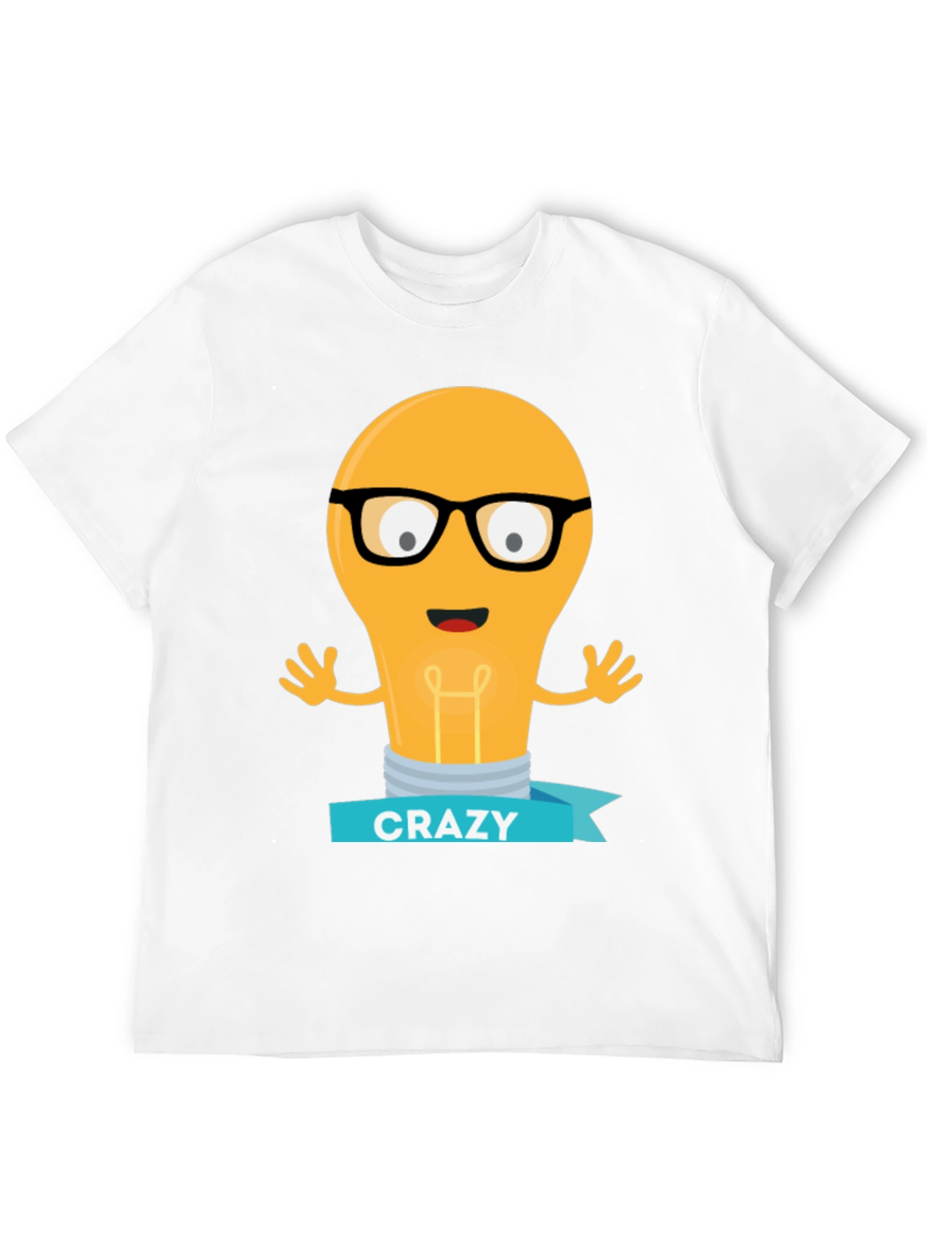 Crazy Idea Light Bulb Mens T-Shirt