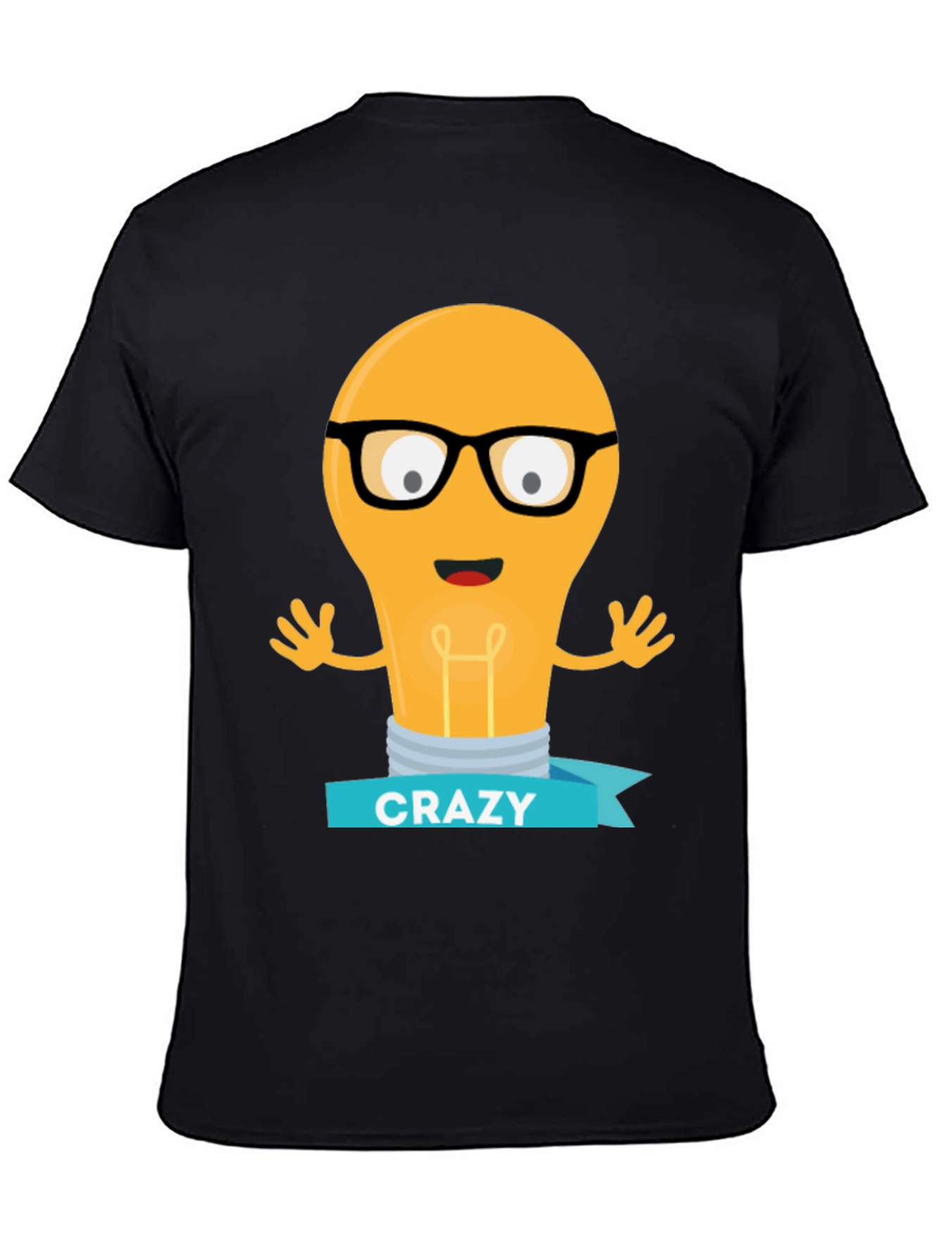 Crazy Idea Light Bulb Mens T-Shirt