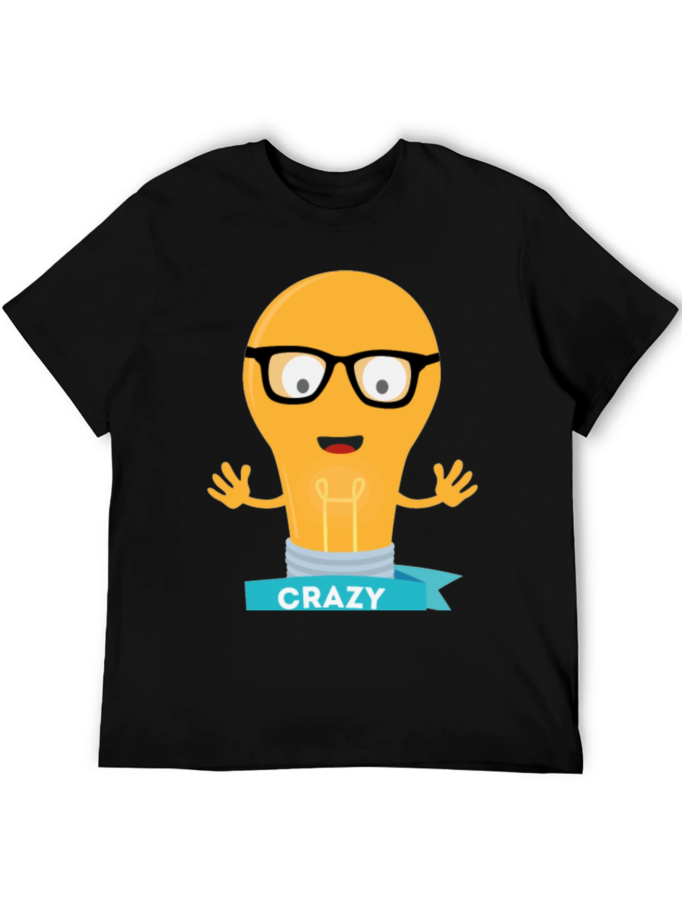 Crazy Idea Light Bulb Mens T-Shirt