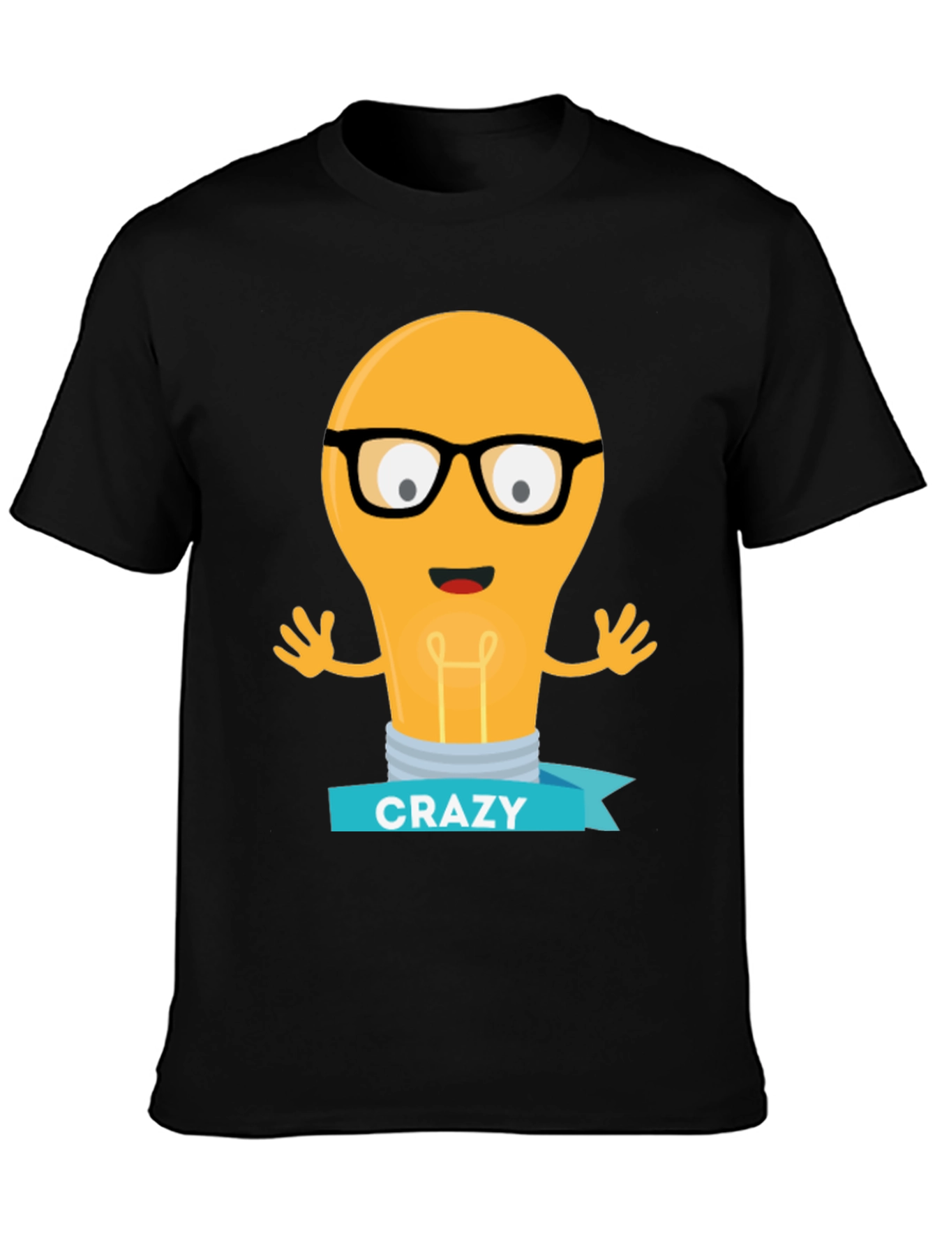 Crazy Idea Light Bulb Mens T-Shirt