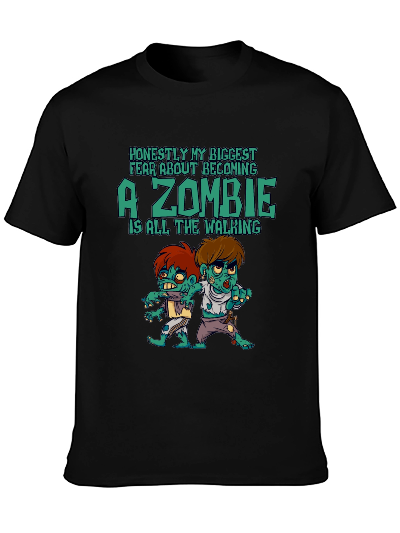 Zombie Walking Graphic T-Shirt