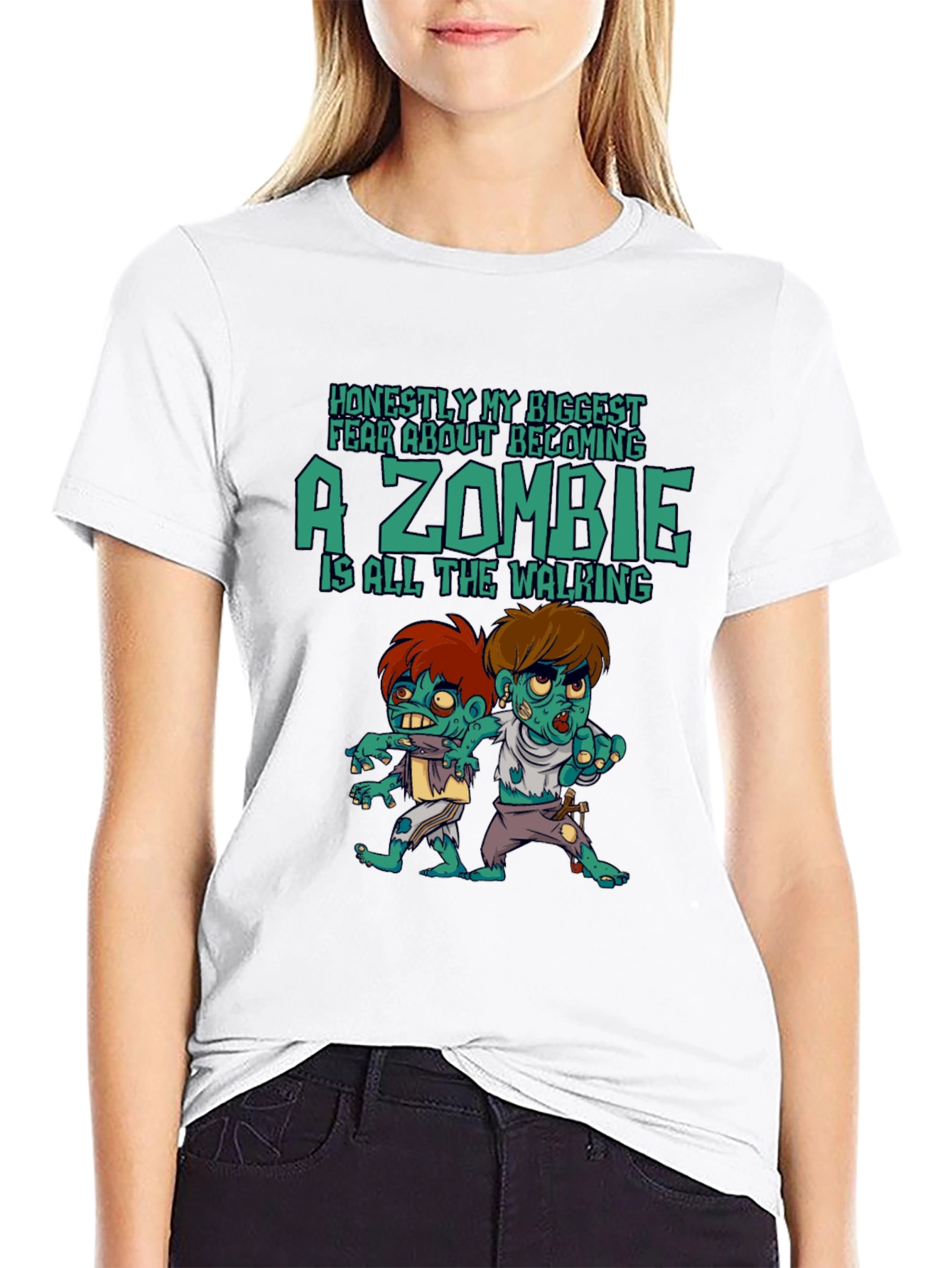 Zombie Walking Graphic T-Shirt