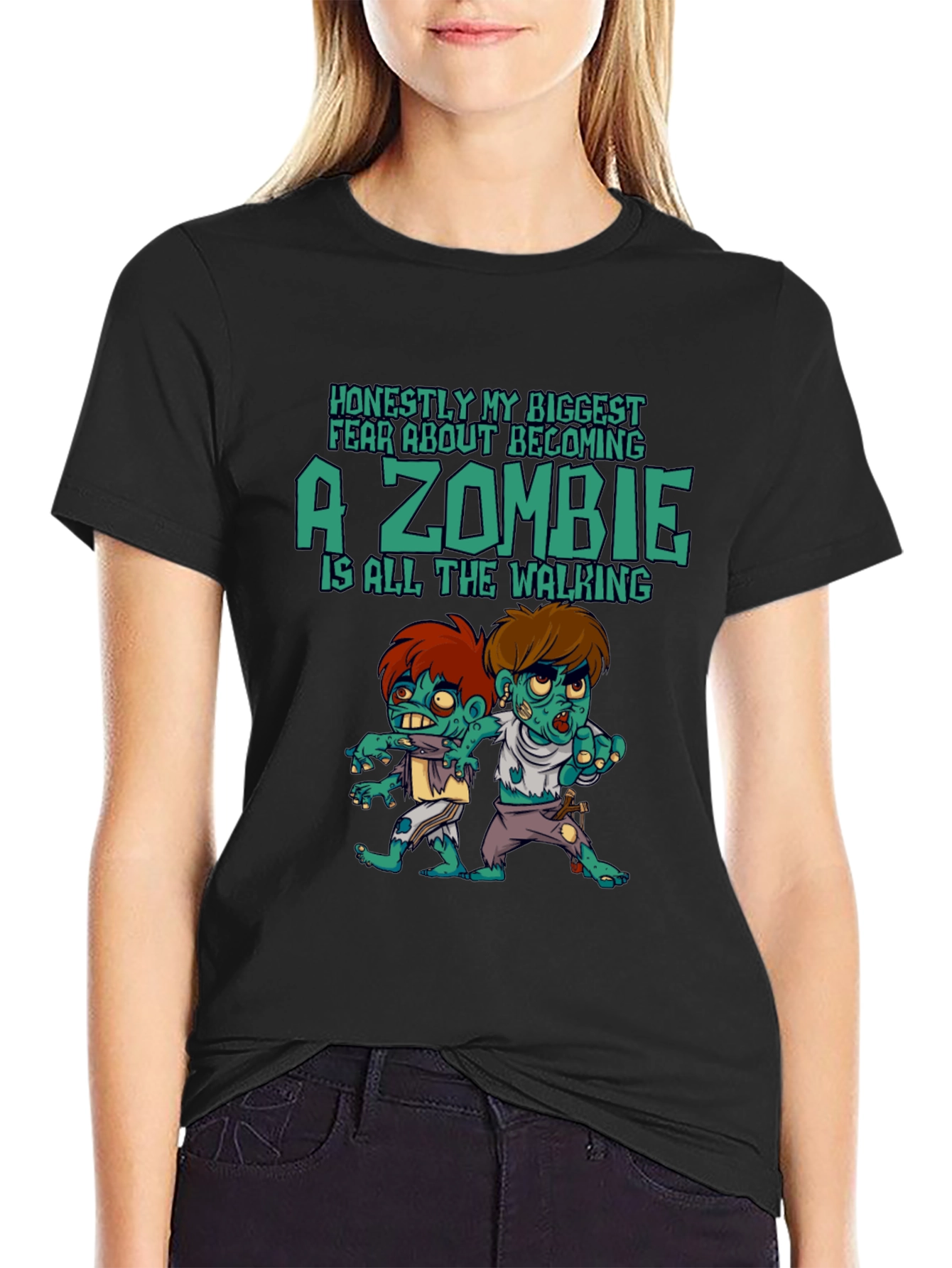 Zombie Walking Graphic T-Shirt