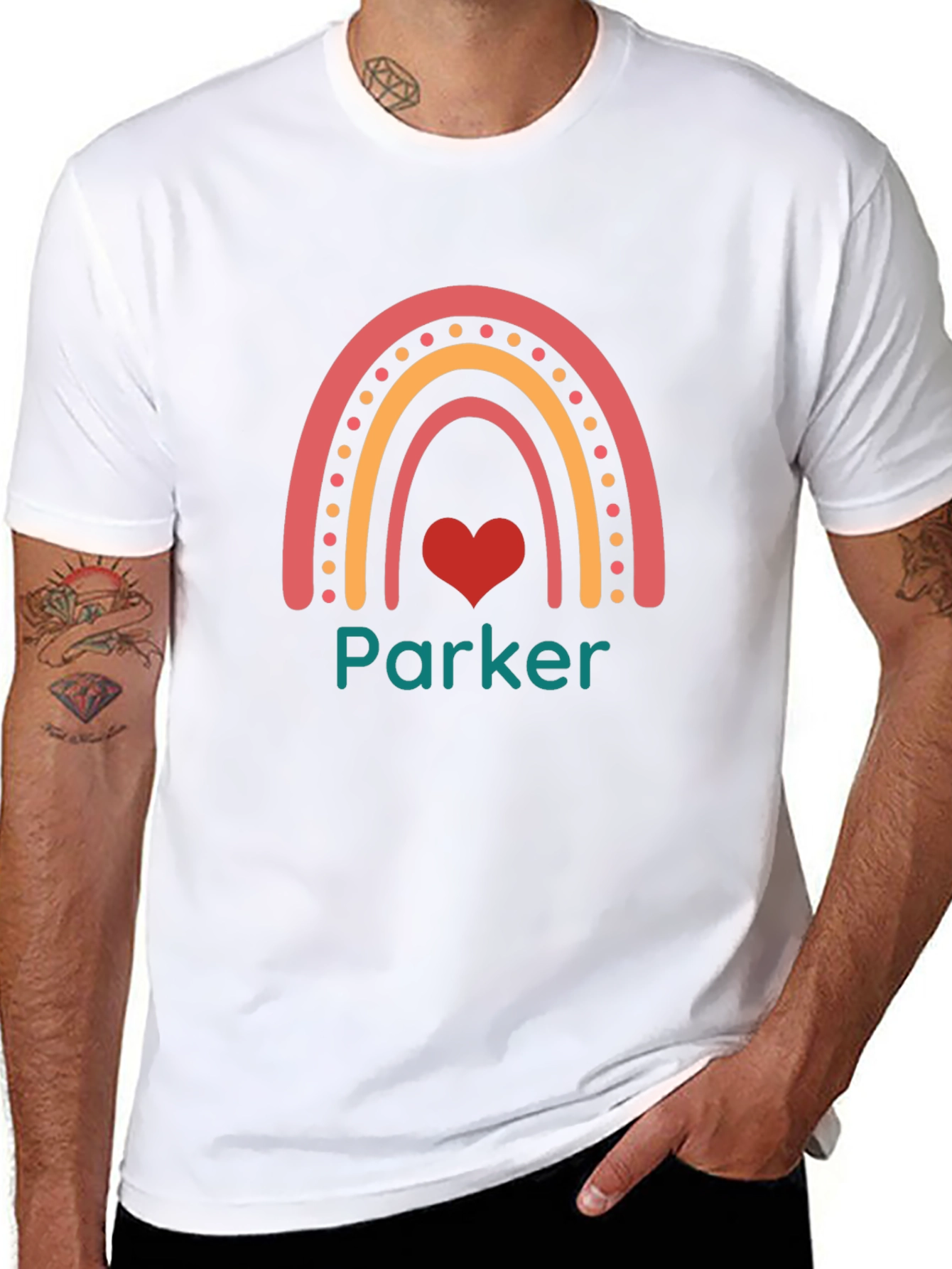 Personalized Rainbow Parker T-Shirt