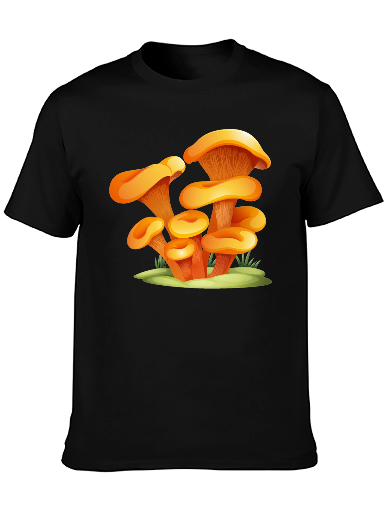 Mushroom Graphic Black T-Shirt