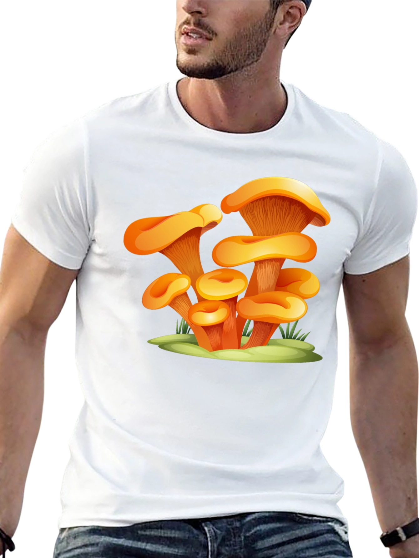 Mushroom Graphic Black T-Shirt