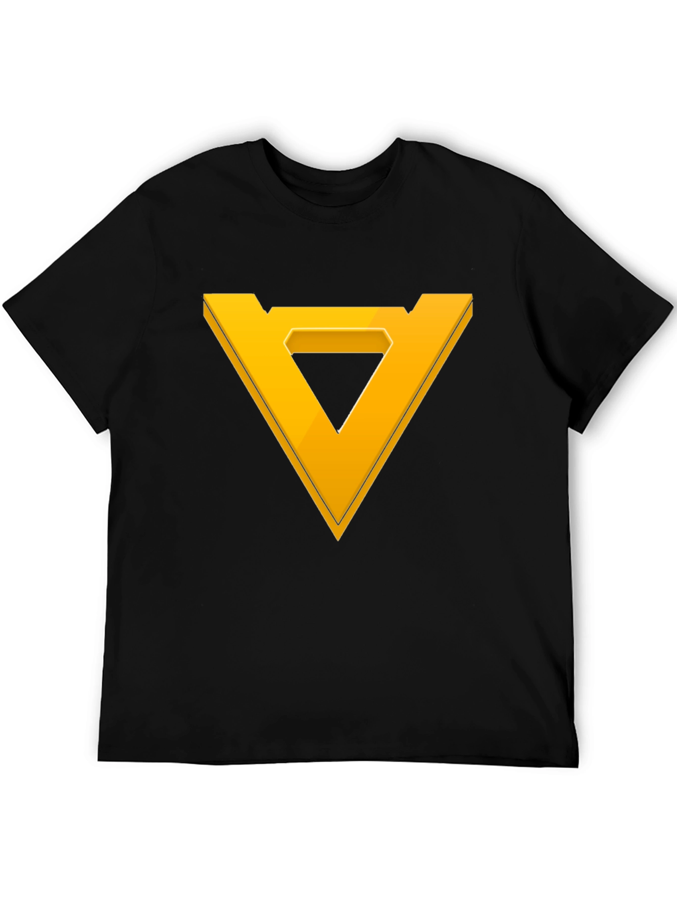 Geometric Triangle Graphic Tee - Modern Style