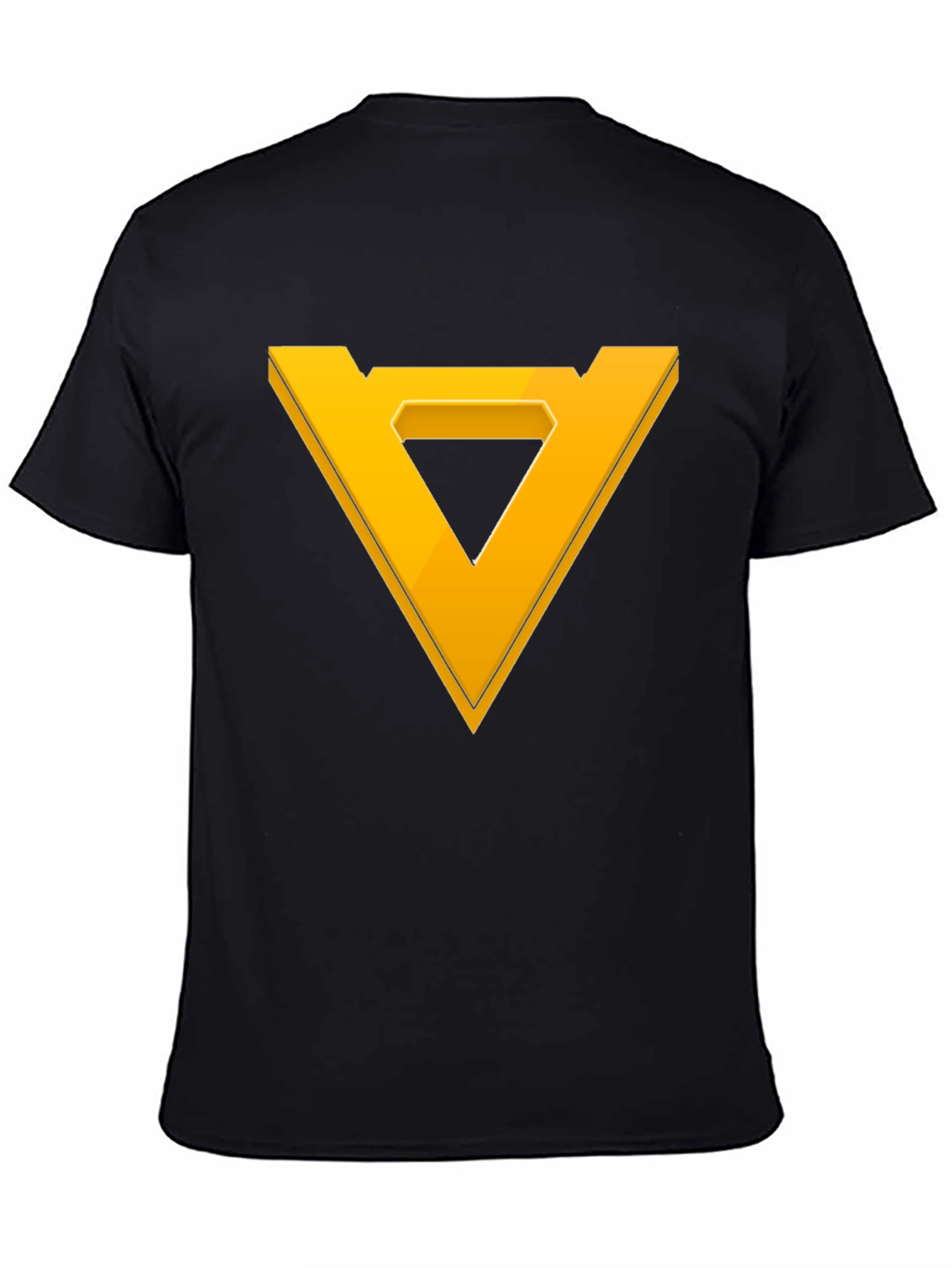 Geometric Triangle Graphic Tee - Modern Style