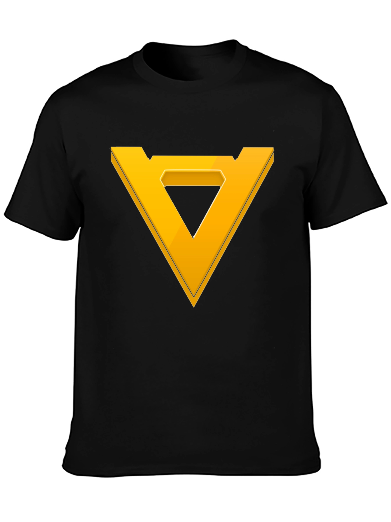 Geometric Triangle Graphic Tee - Modern Style