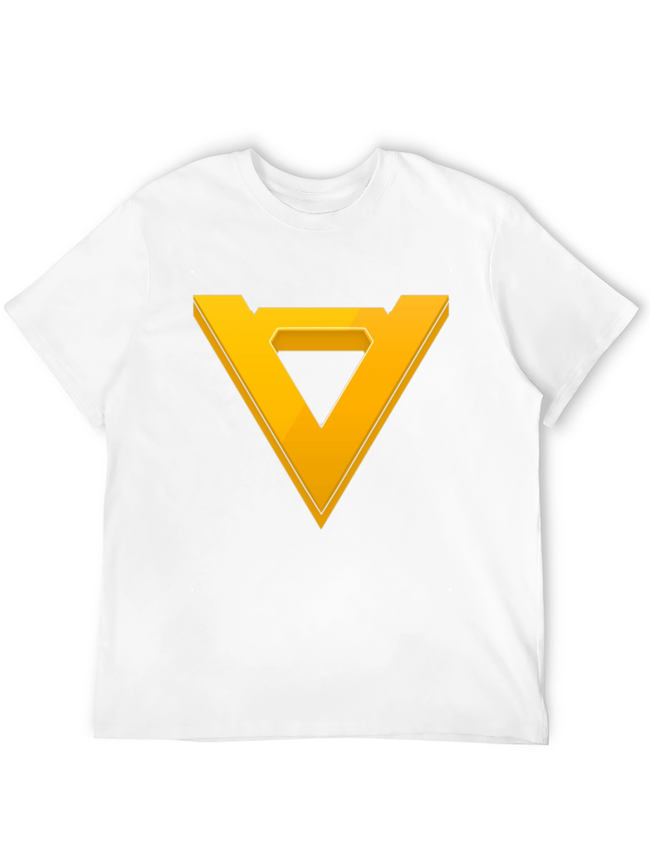 Geometric Triangle Graphic Tee - Modern Style