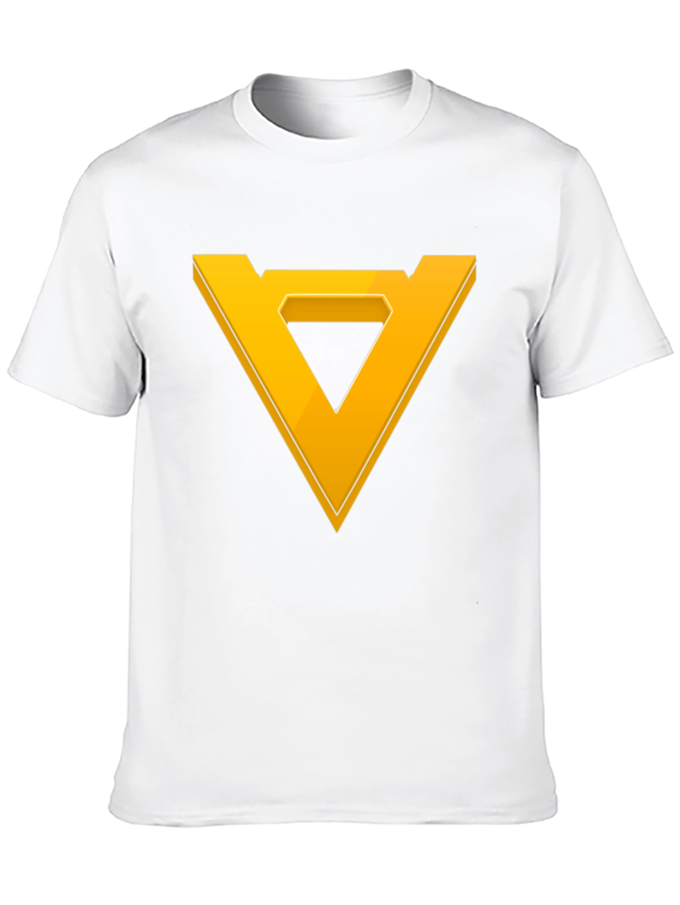 Geometric Triangle Graphic Tee - Modern Style