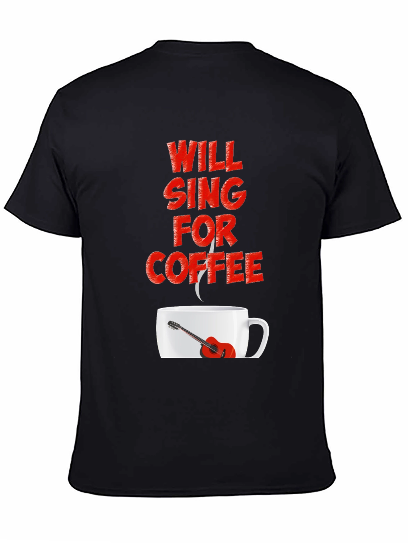 Will Sing For Coffee Graphic Tee