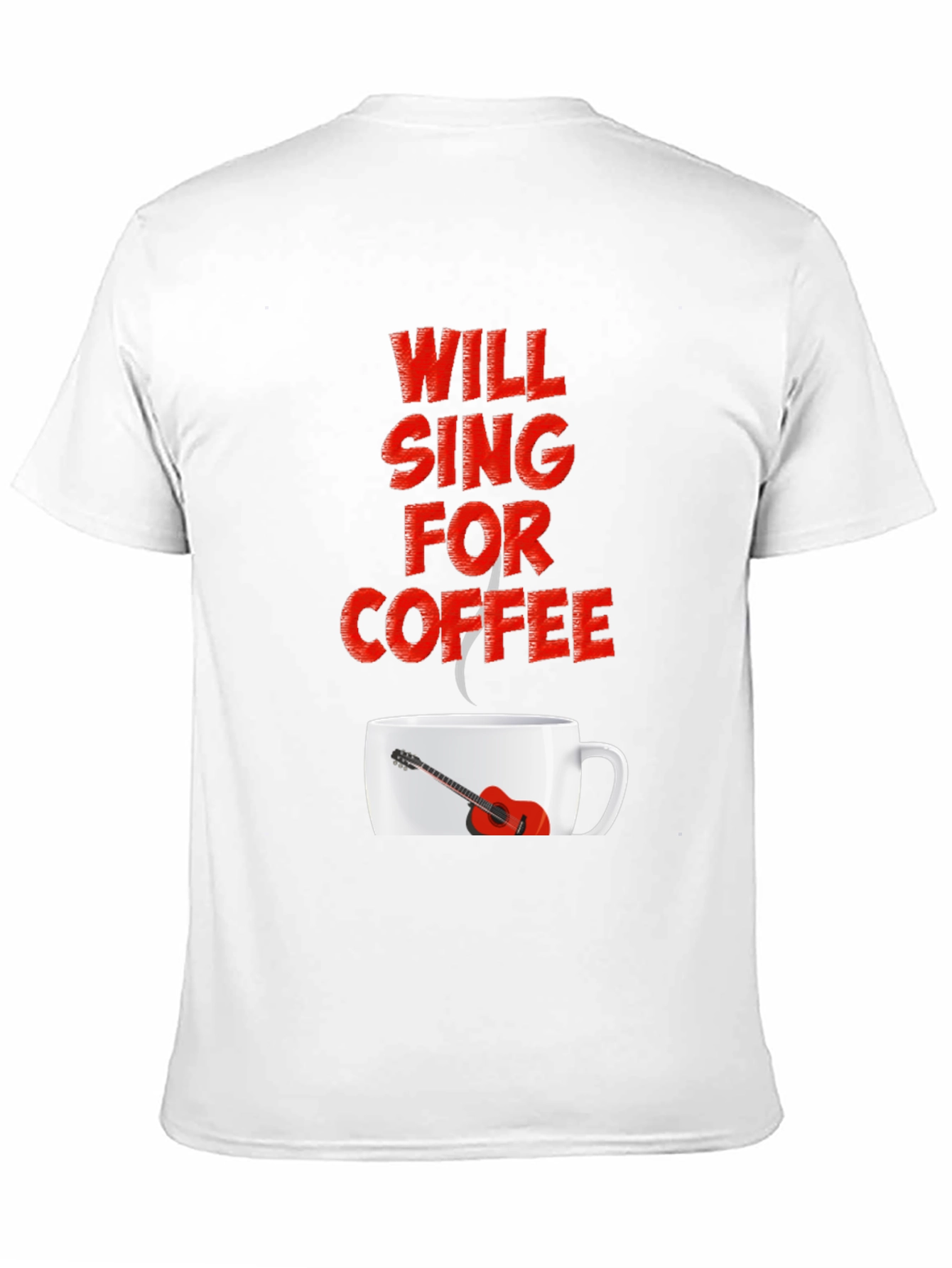 Will Sing For Coffee Graphic Tee