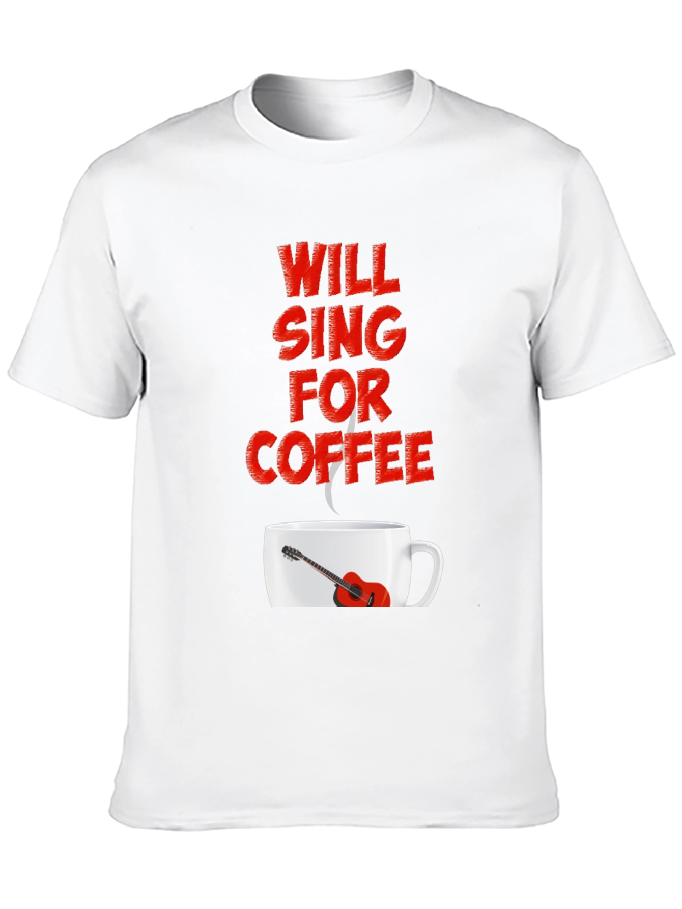 Will Sing For Coffee Graphic Tee