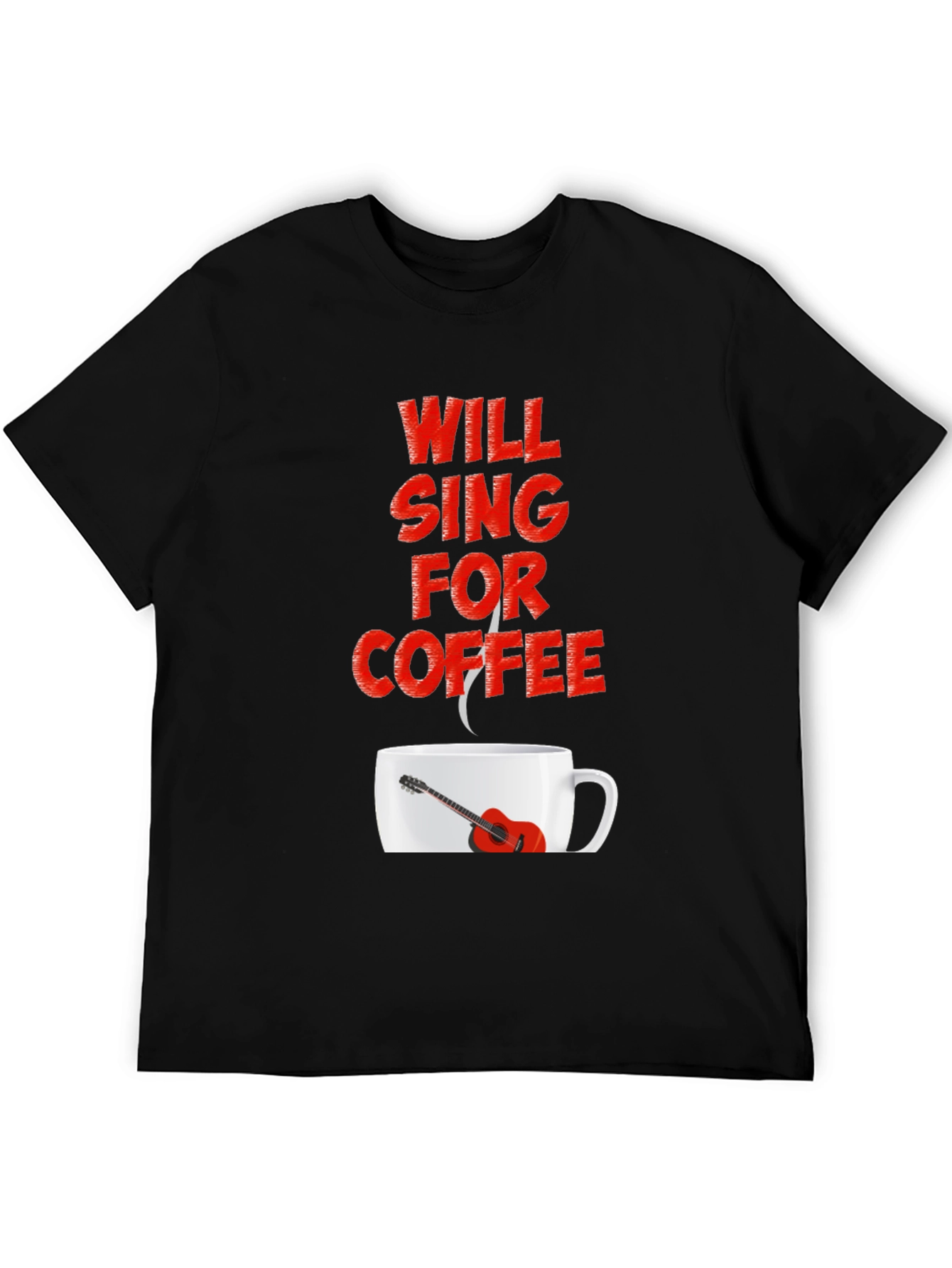 Will Sing For Coffee Graphic Tee