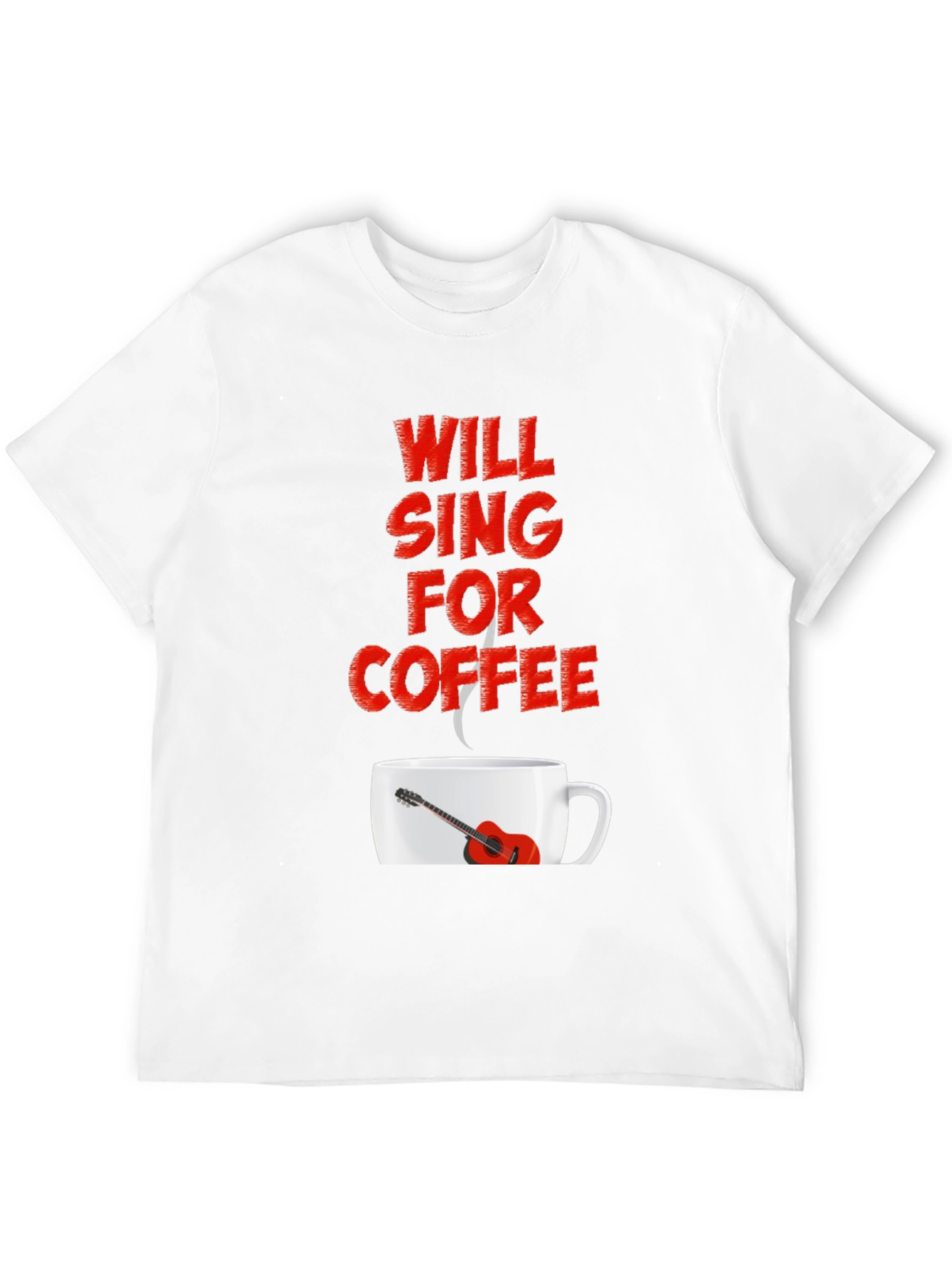 Will Sing For Coffee Graphic Tee