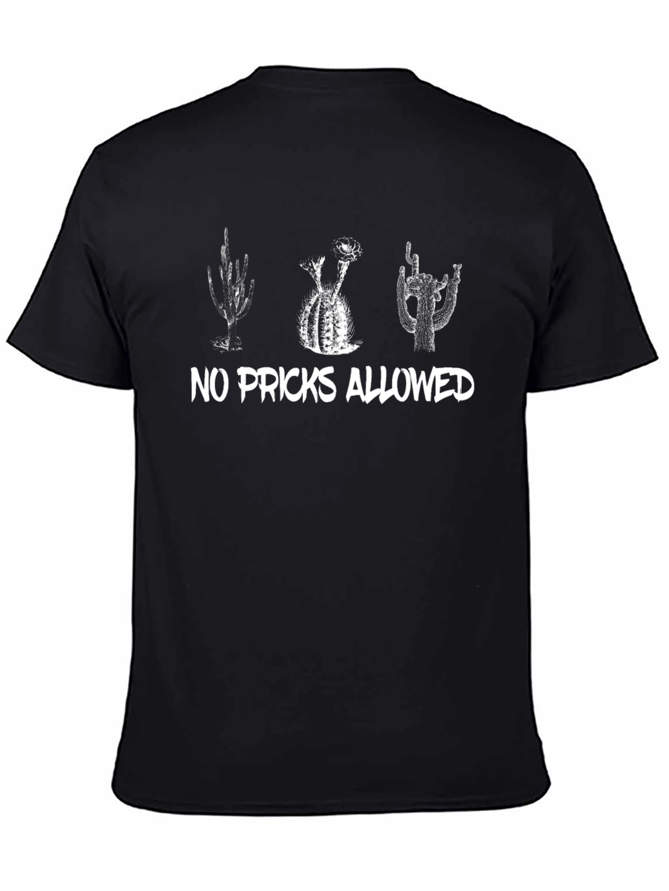 No Pricks Allowed Cactus Graphic T-Shirt