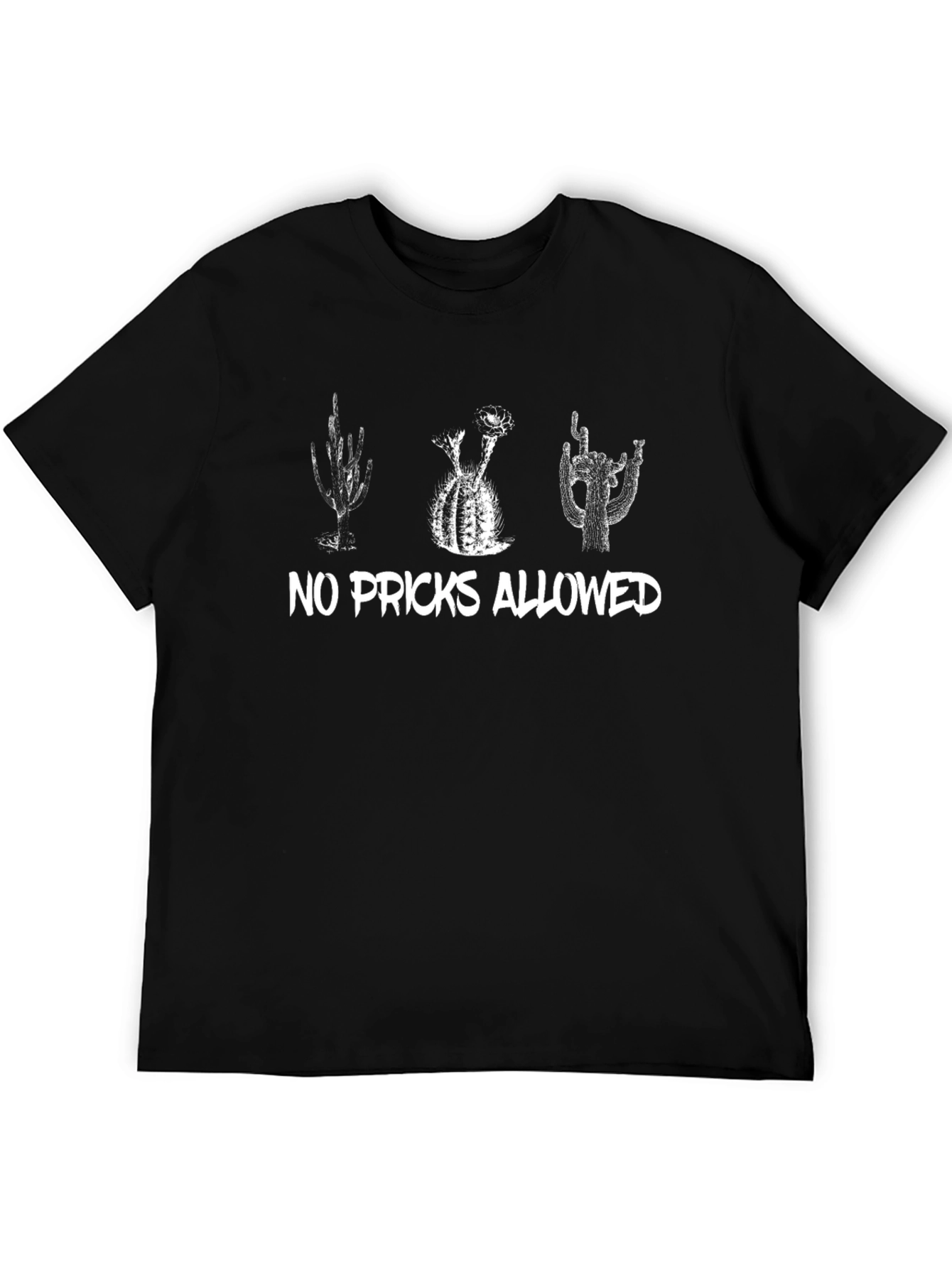No Pricks Allowed Cactus Graphic T-Shirt