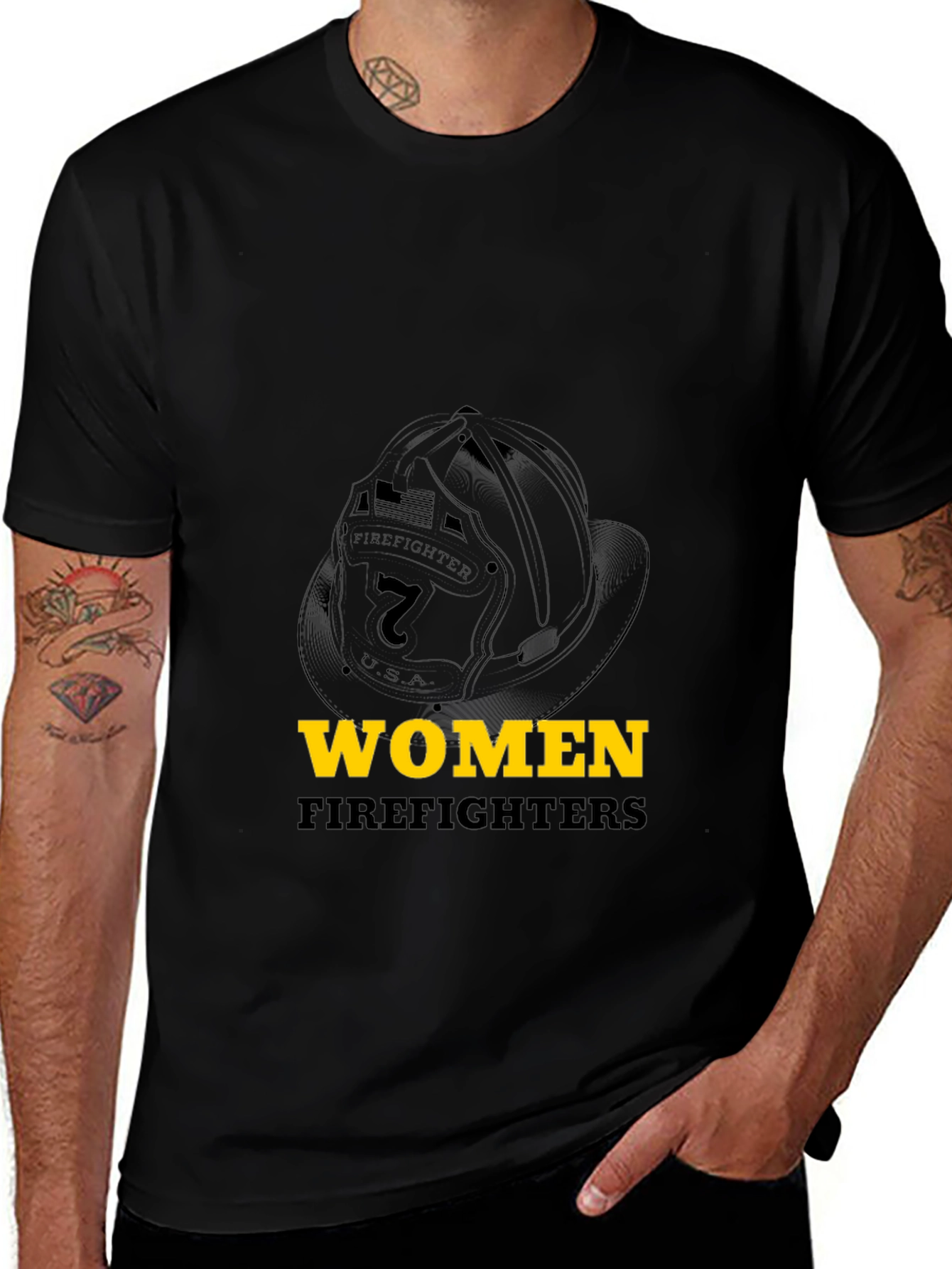 Women Firefighters T-Shirt Fire Rescue Tee