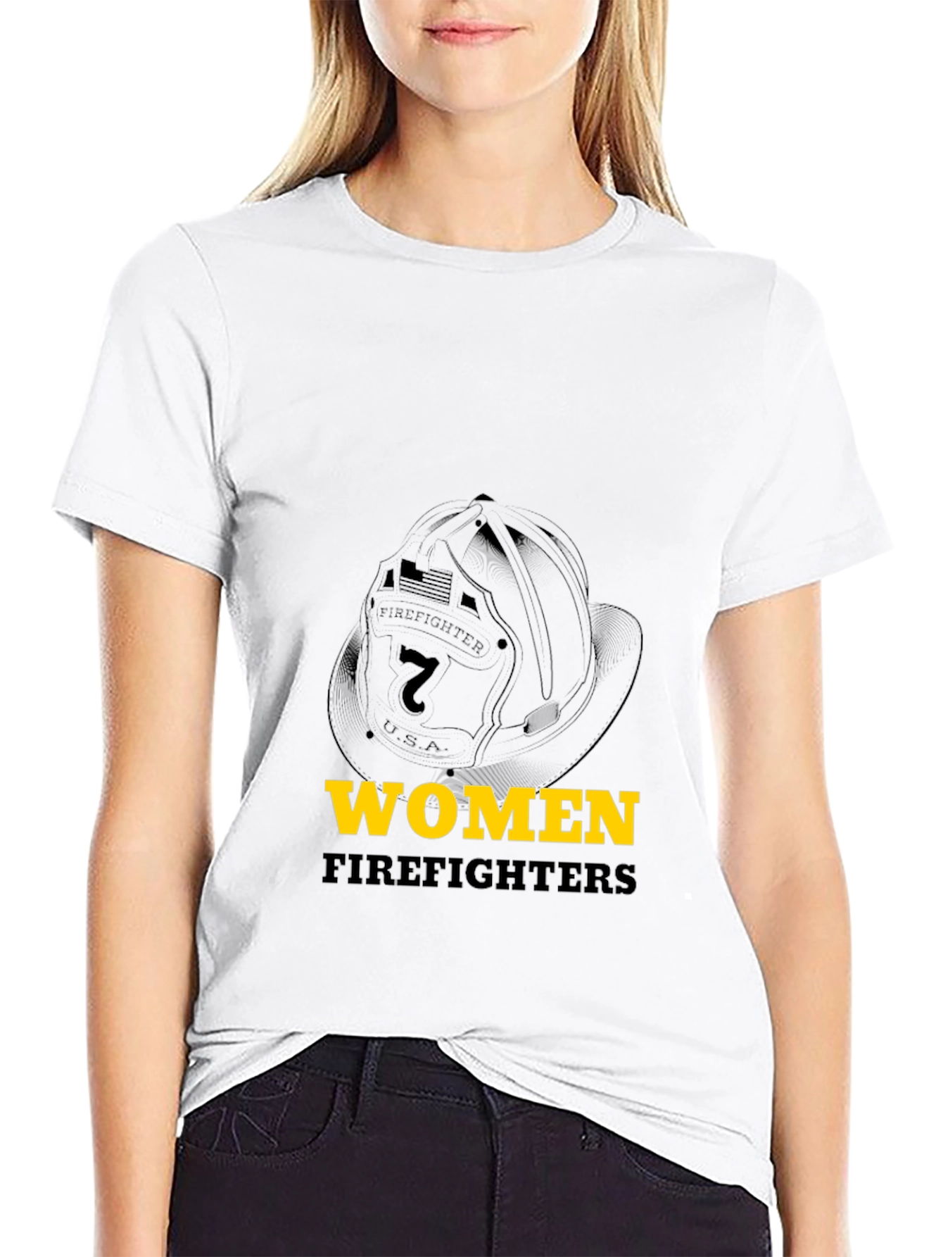 Women Firefighters T-Shirt Fire Rescue Tee